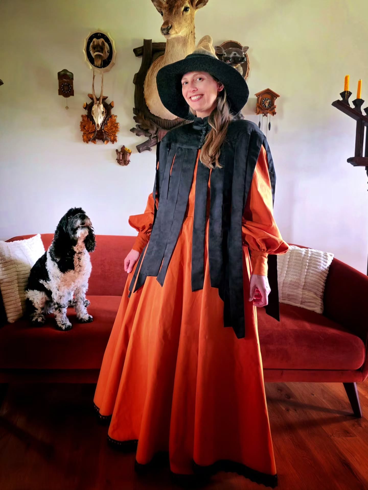 My beautiful friend @ashleyhaydesign is vending this weekend at @odditiesandcuriositiesexpo! She commissioned a new booth uniform and I love how it turned out. Go see her at Booth T211 and treat yourself to some witchy goodness.