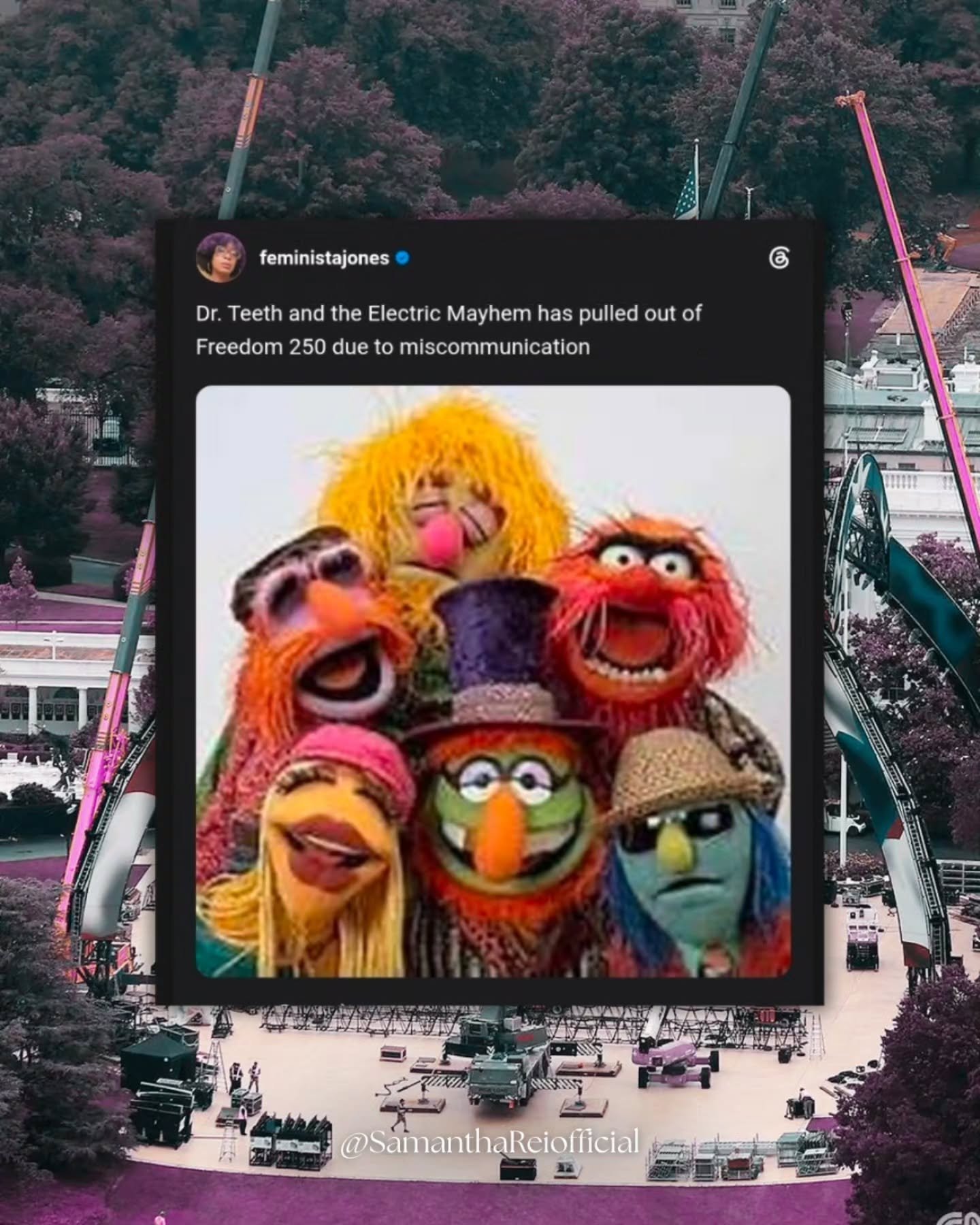 This (The freedom 250 concert series thing) has been one of the funniest things to happen to Threads in a little while and most of these are ones that I saved to share with one of my group chats. I just can't stop laughing and I really need to stop s