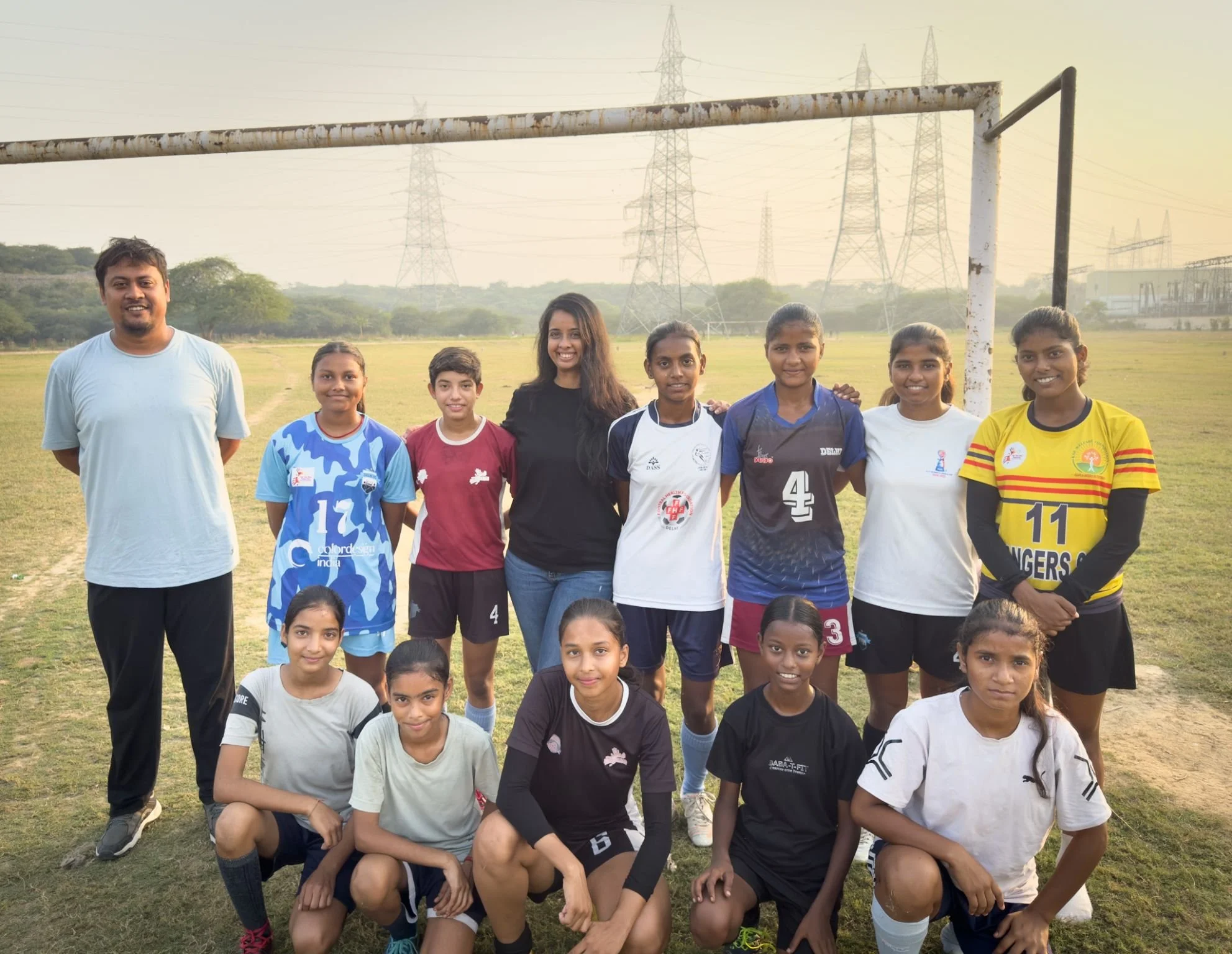 Urvi Jain with the girl leaders from Kick Off Solutions