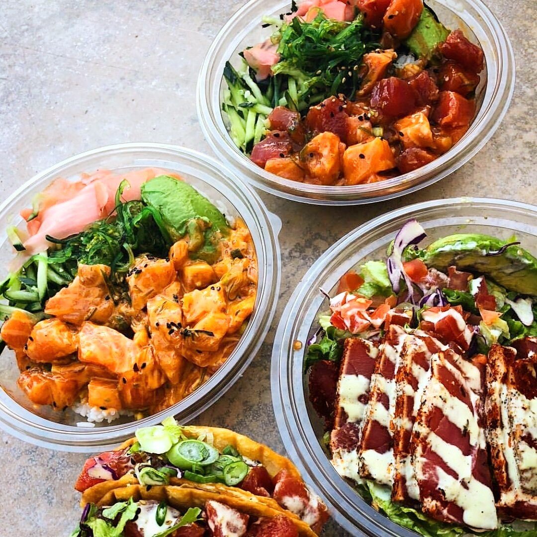 What are you doing tonight? If it isn't a #poke #party, you should reconsider.
.
.
📸 -&gt; @lunchwolf 
.
.
.
#pokeparty #friday #friyay #fridaynight #fridayvibes #fishdistrict #seafood #pokebowl #irvine #carlsbad #solanabeach #carmelmountain #alisov