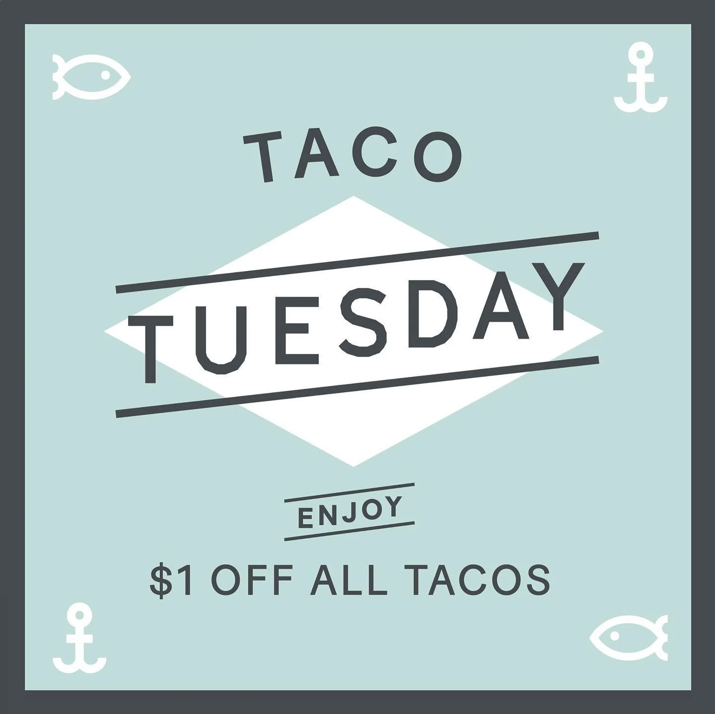 TACO TUESDAY! Now a $1 off ALL TACOS! 🌮