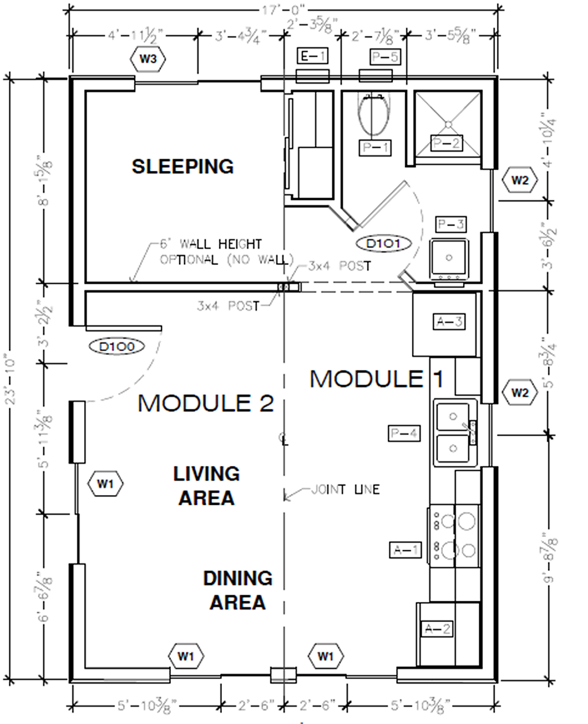 Floor Plan of basic Cottage