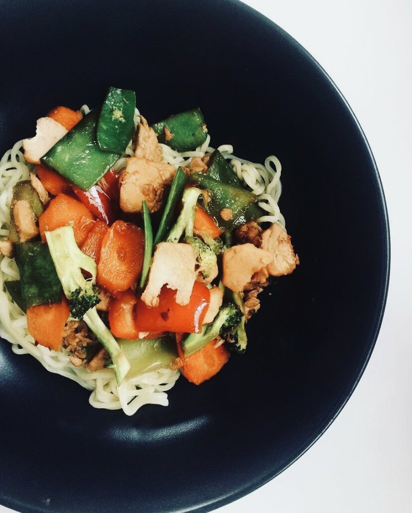 Honey Soy Salmon Stir Fry