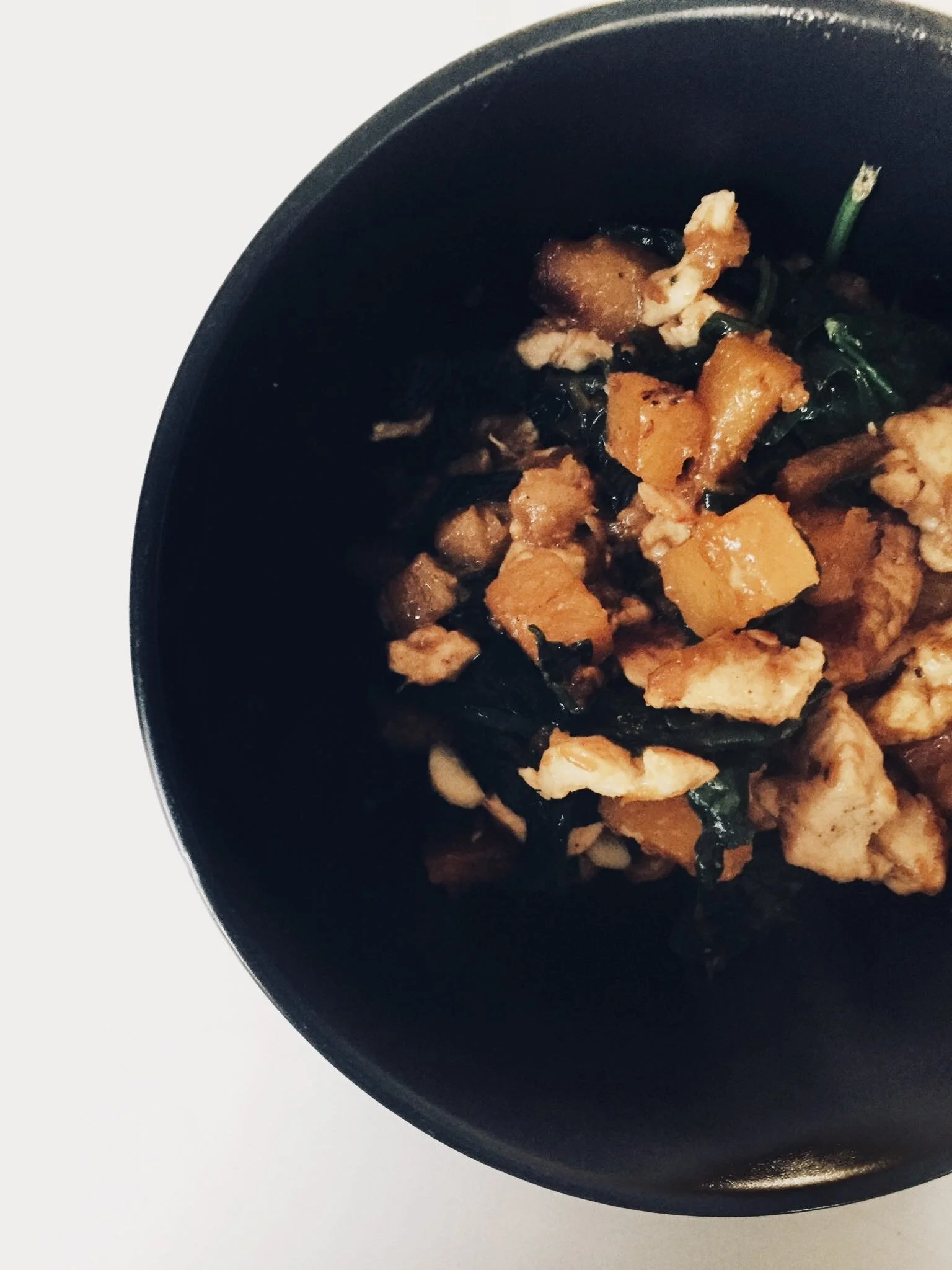 Sautéed Spinach + Haloumi