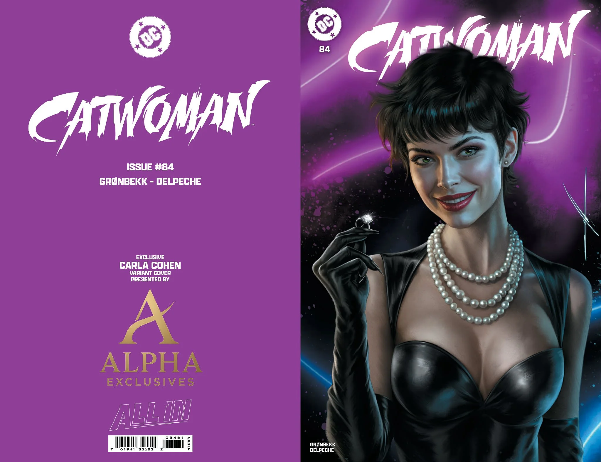 Catwoman #84 Carla Cohen Alpha Exclusive, Trade Dress, Virgin PRESALE
