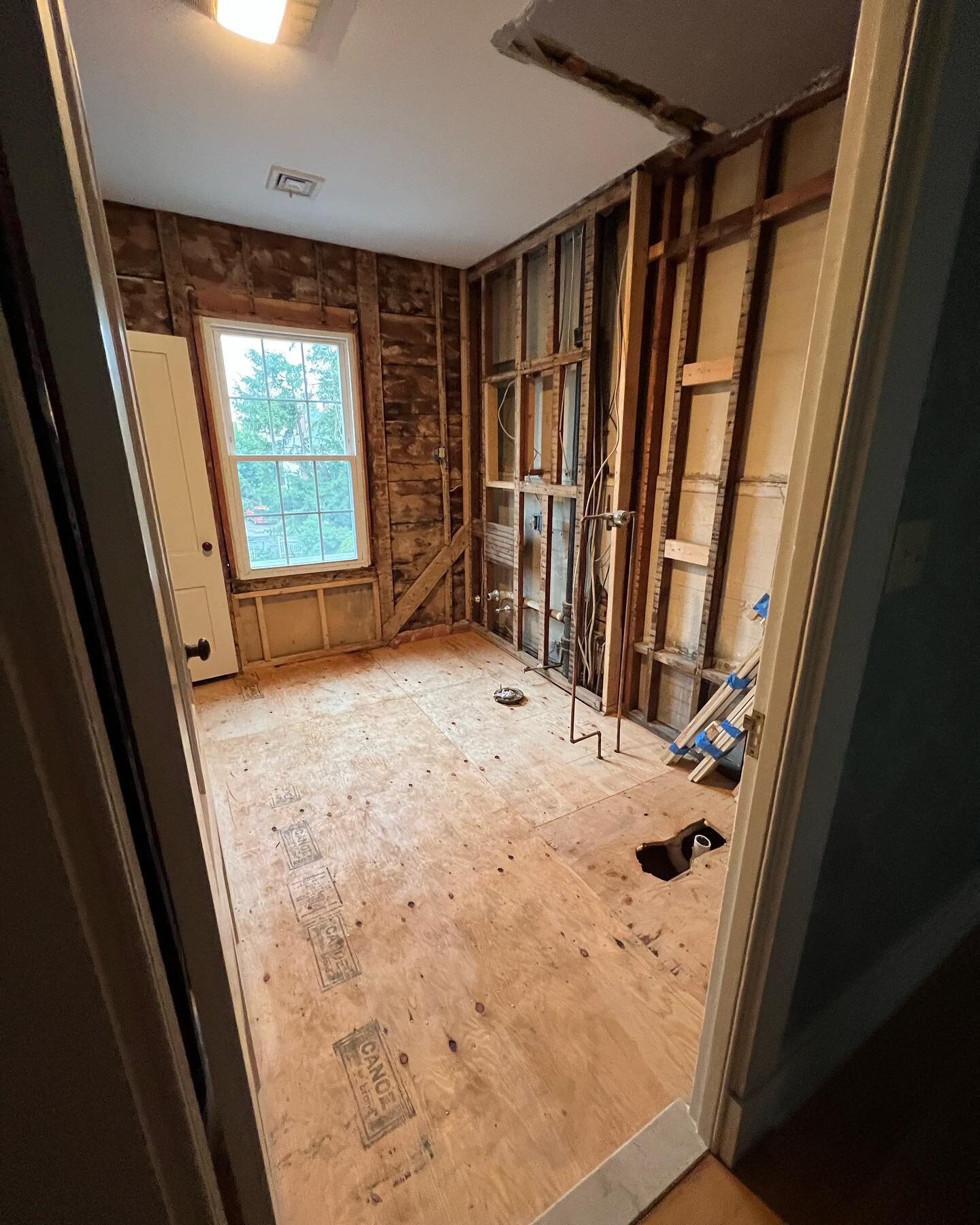 Stripping the walls down to bare bones&hellip;. 1700&rsquo;s