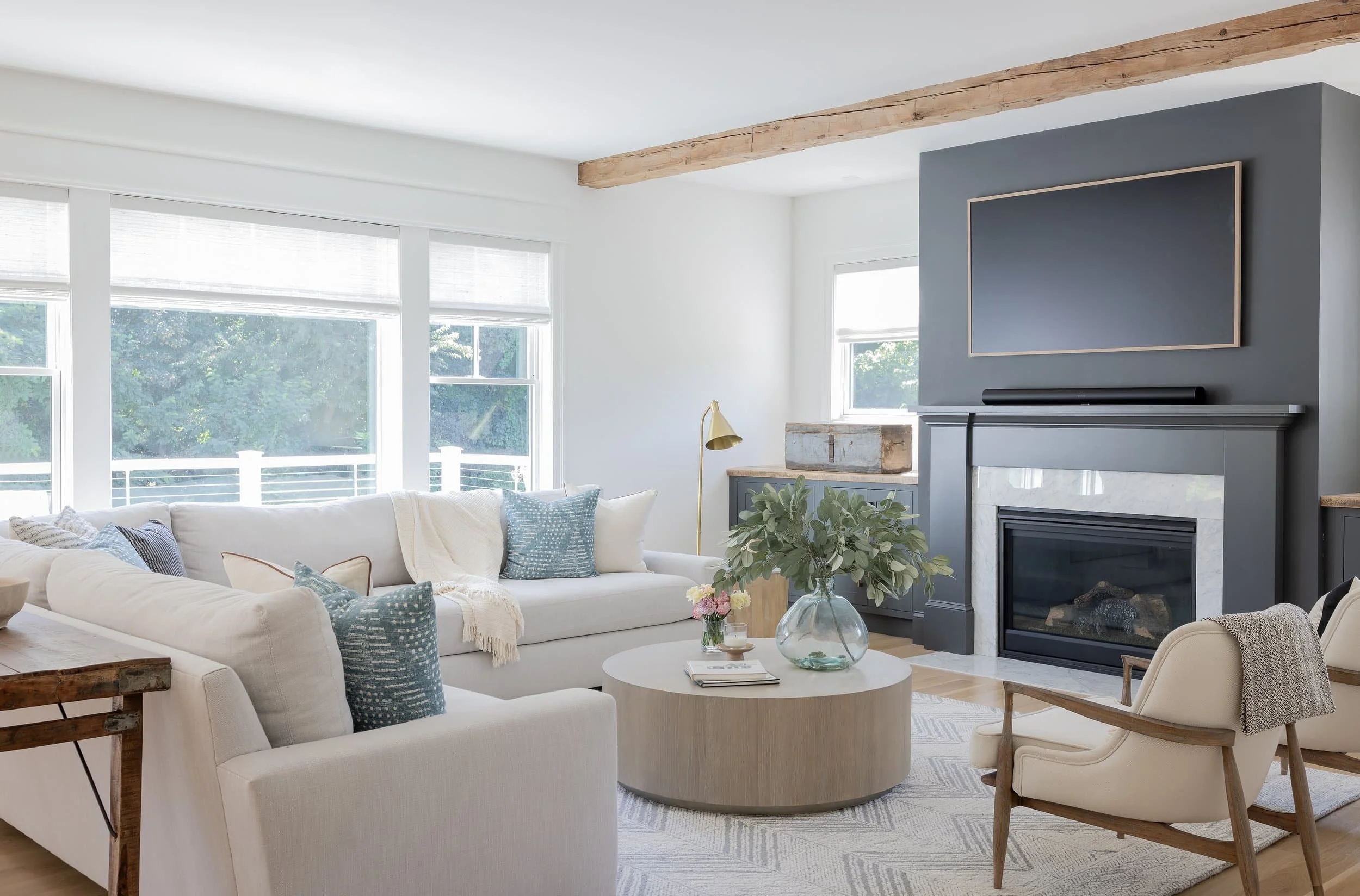 Bluemead Massachusetts farmhouse interior designer