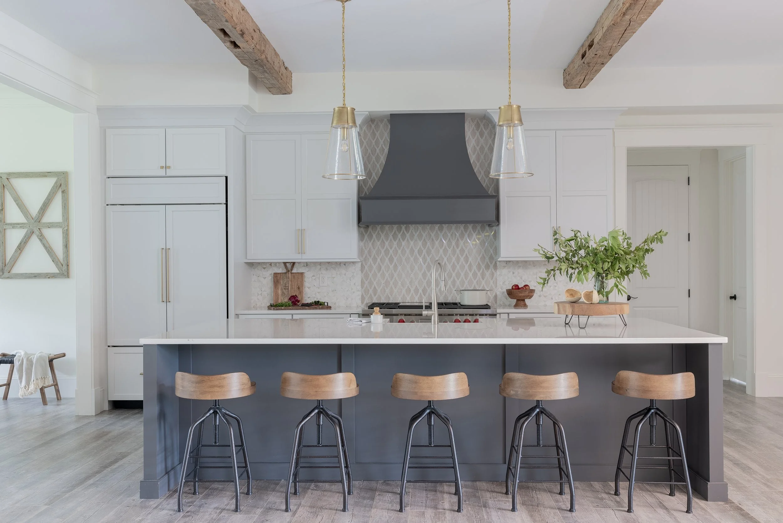 Modern Rustic Farmhouse New Build Kitchen Interior Design by Ironwood Studio Westport, MA (1).jpg