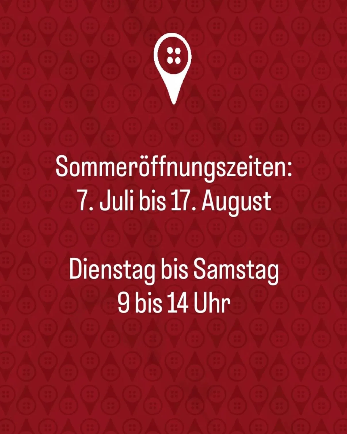 Auch &uuml;ber den Sommer f&uuml;r Sie da!