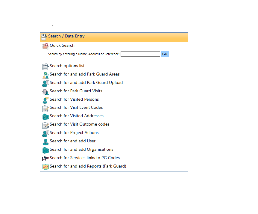 A new module in Caseworks!    The Parkguard module created for Croydon Housing Department