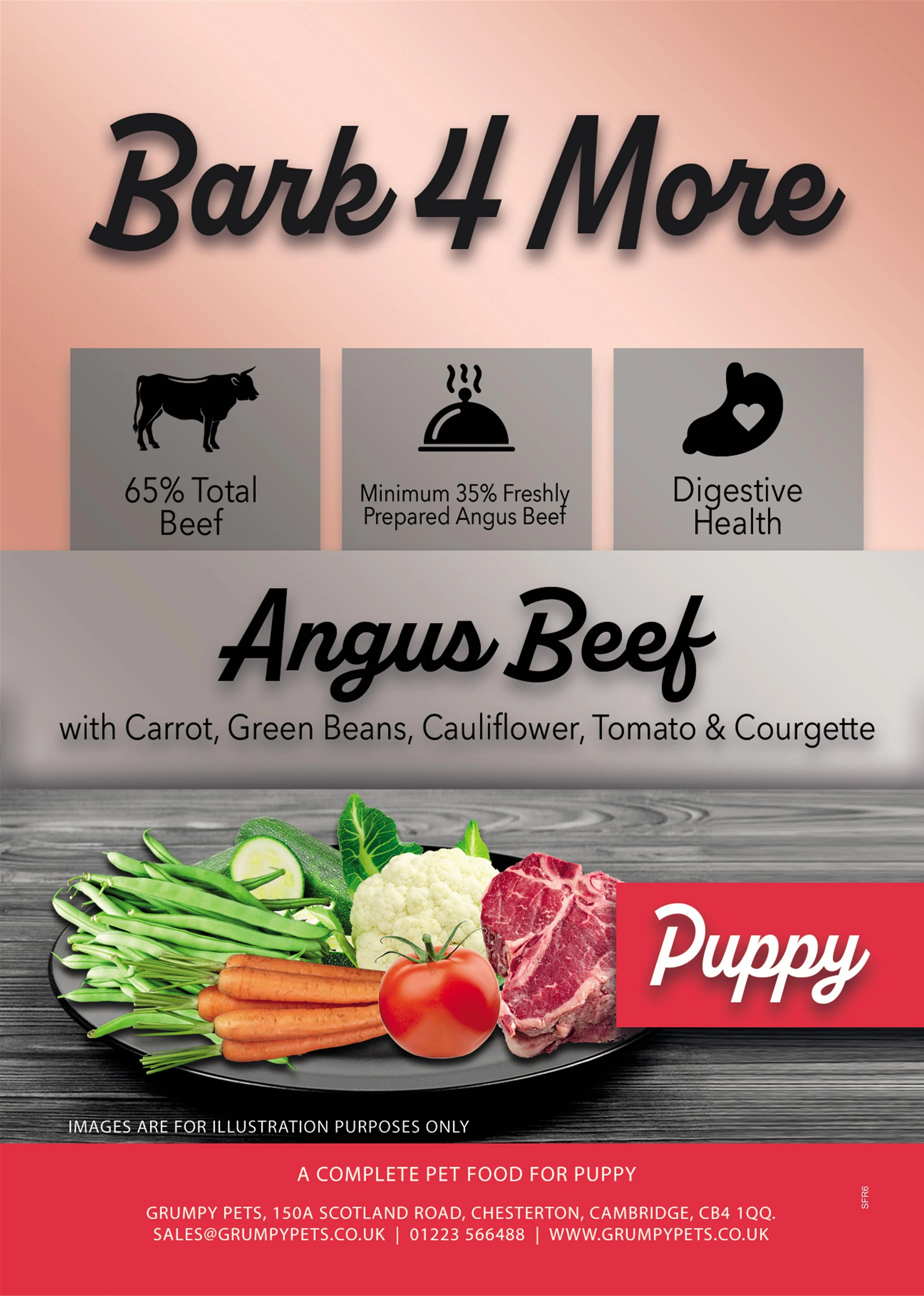 Bark 4 More Superfoods - Puppy Angus Beef