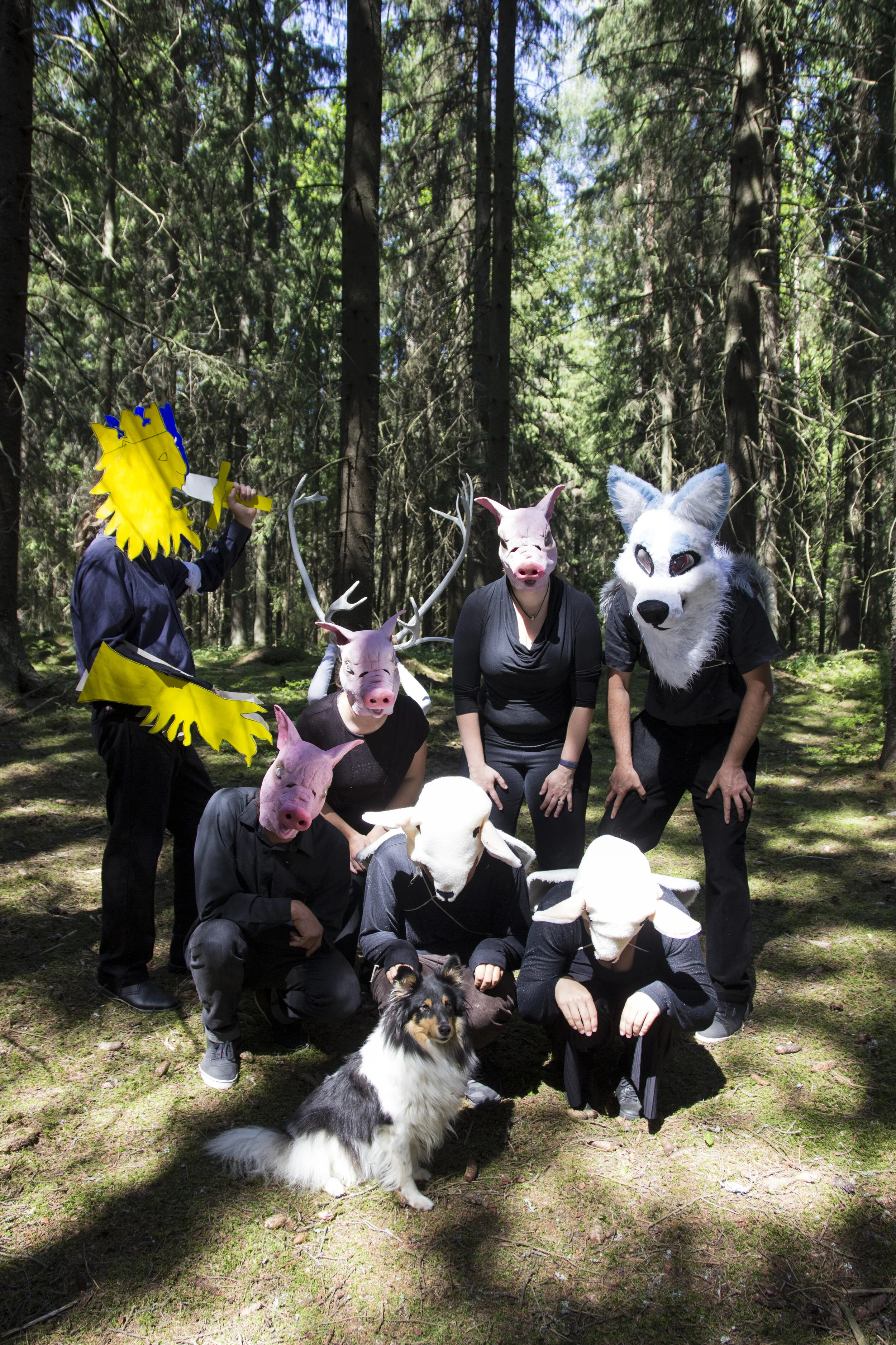 Artefaktum arterektum, ryhmäkuva, teoskuva kuvauksista 2019