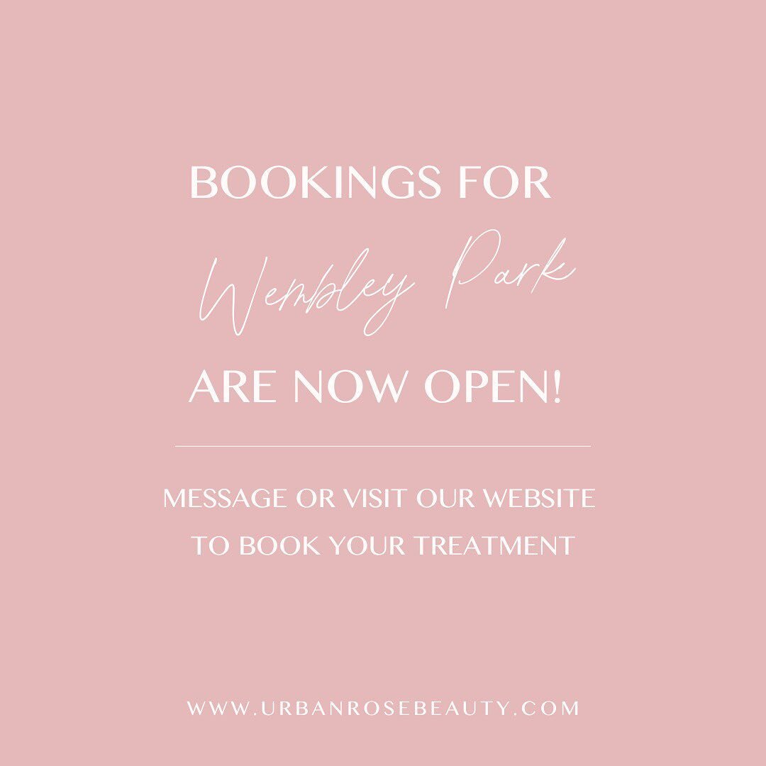 We are super excited to now be opening our bookings for our new @wembleyparkldn salon!

Message us or visit our website (link in the bio) to book your treatments 🎉