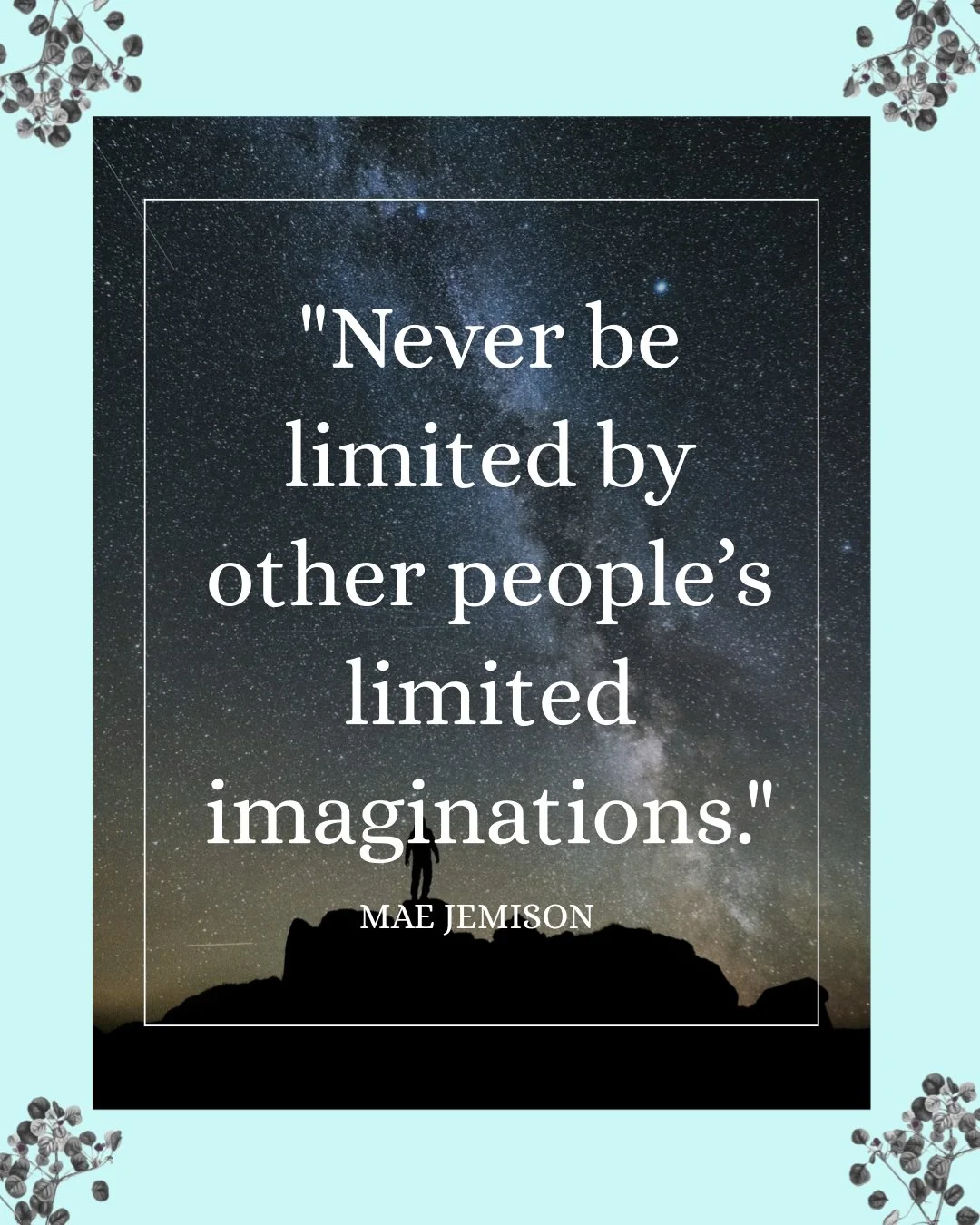 Some women break barriers. Others make the world redraw the map. Mae Jemison reminds us that imagination is its own kind of power&mdash;and refusing to shrink to someone else&rsquo;s limits is how history moves forward. Here&rsquo;s to the women who 