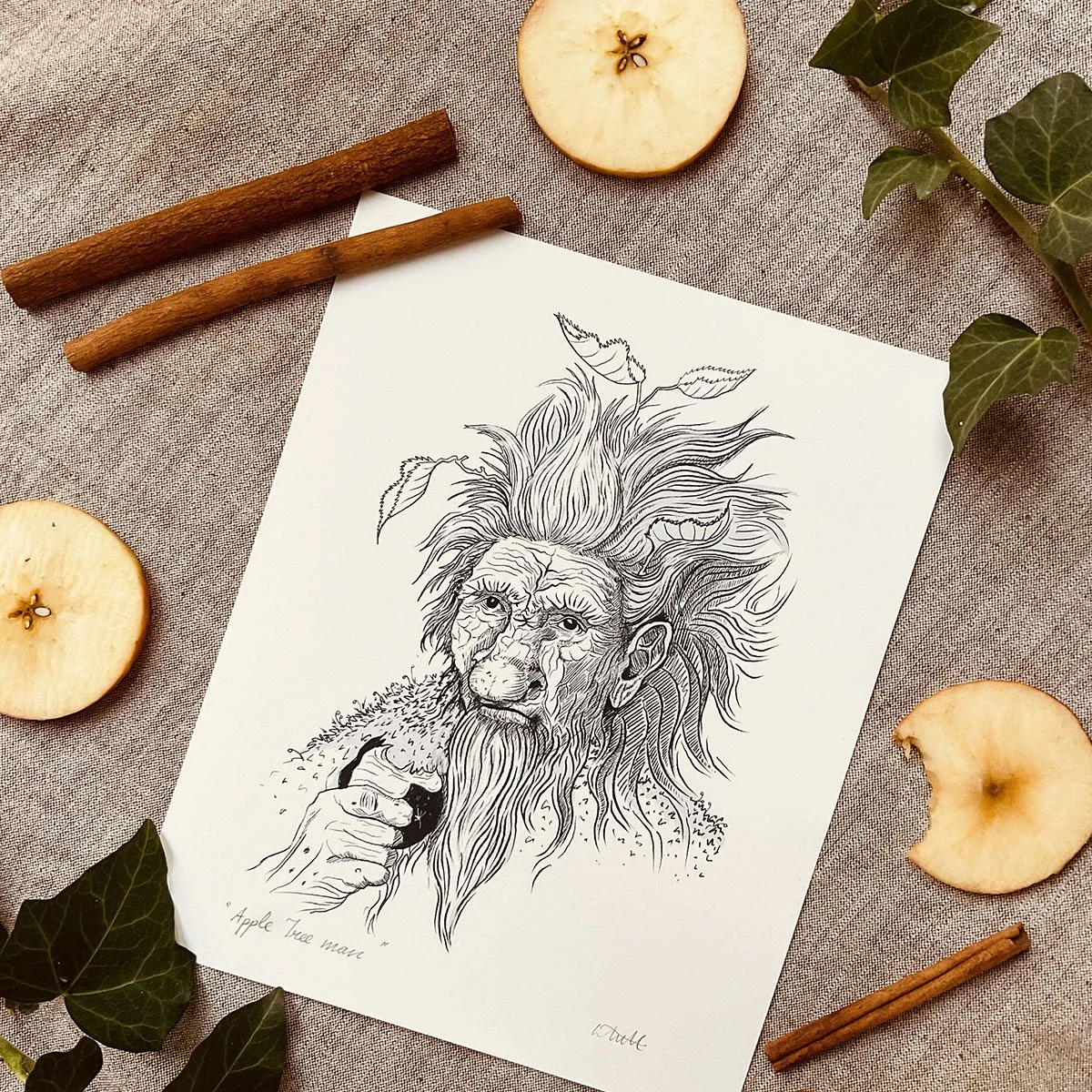 "Apple Tree Man" giclée print