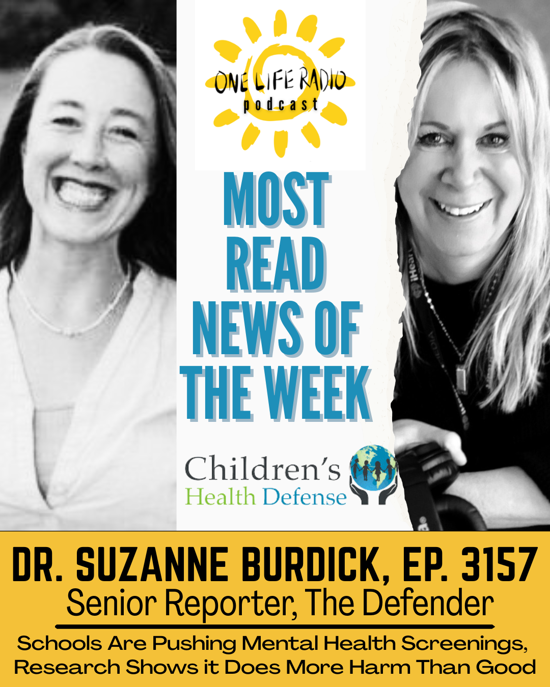 Suzanne Burdick, Ph. D., Senior Reporter for Children’s Health Defense - Schools Are Pushing Mental Health Screenings, Research Shows It Does More Harm Than Good - Ep. 3157 