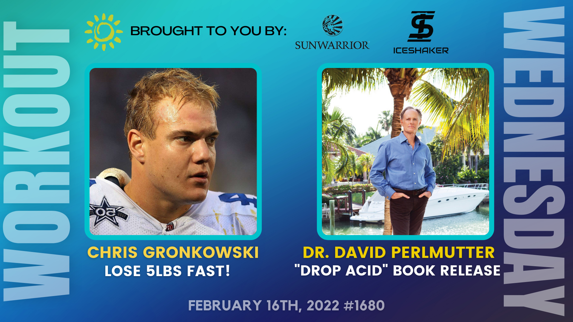 WORKOUT WEDNESDAY Chris Gronkowski - Losing 5 lbs Fast, Dr. David Perlmutter - “Drop Acid” Book Release #1680