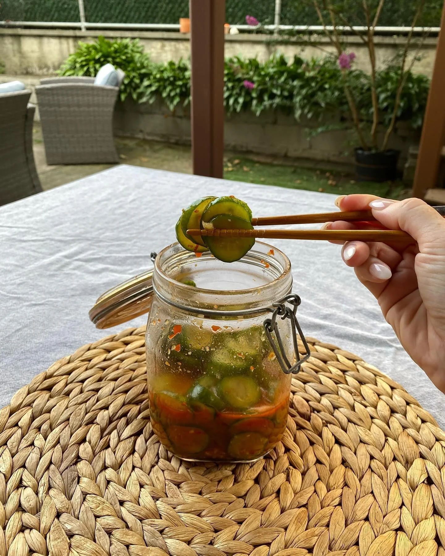 Some things I&rsquo;ve made recently🥒🌶️😝👌🏼💚
1. Gochujong Cucumbers - these are so delicious and perfectly spicy, I&rsquo;m addicted
2. Sour Melon Mocktail- honeydew melon and lime
3. Raw Zucchini Pasta- never thought raw zucchini could be good,