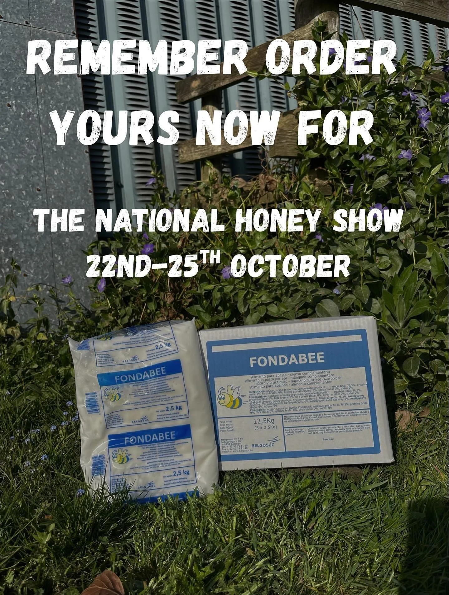 Whatever you want or need&hellip; we&rsquo;ve got it!!! Send us an email or message us to get your beefeed ordered and ready to collect when we&rsquo;re in Sandown Park, London between 22nd and 25th of October! 🐝🐝🤩💛@nationalhoneyshowuk #thehoneys