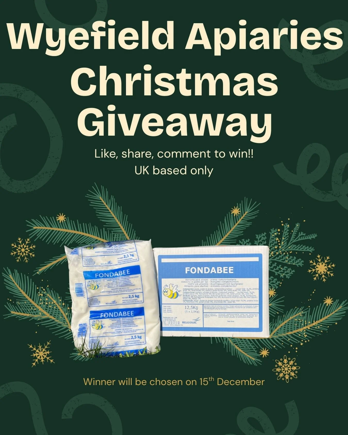 ✨✨GIVEAWAY TIME✨✨ We&rsquo;re giving you your very own chance at winning a box of our 2.5kg Fondabee Fondant for Free no costs at all!!! All you need to do is like and comment. For an extra chance to win this product share the post!! You have until t