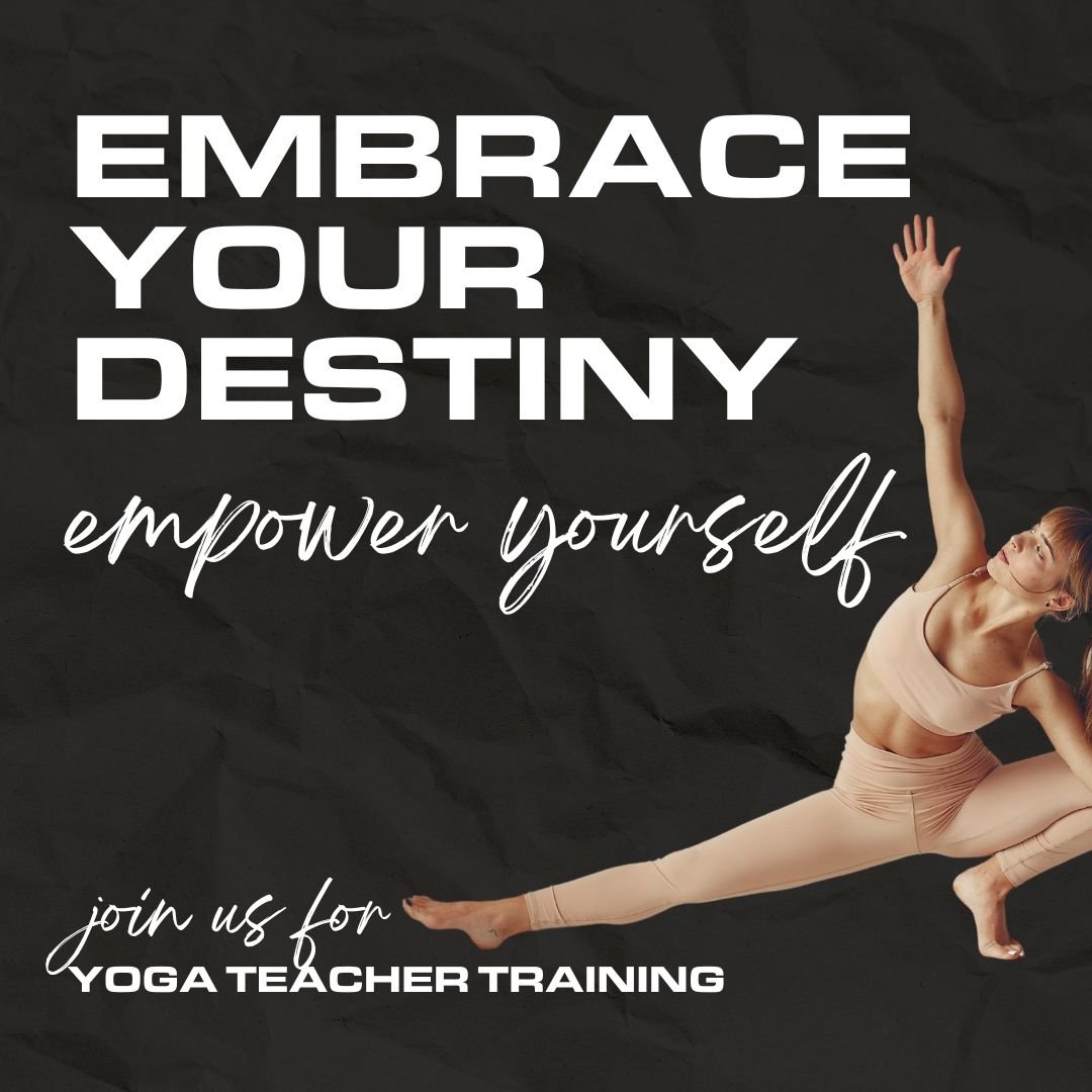 Embrace your destiny, empower yourself, and shape a better world through yoga. The time is now. ⏳

Unlock your true potential and embark on a transformative journey with our Winter 2024 Yoga Teacher Training! 

🔹 Are you passionate about yoga and ea
