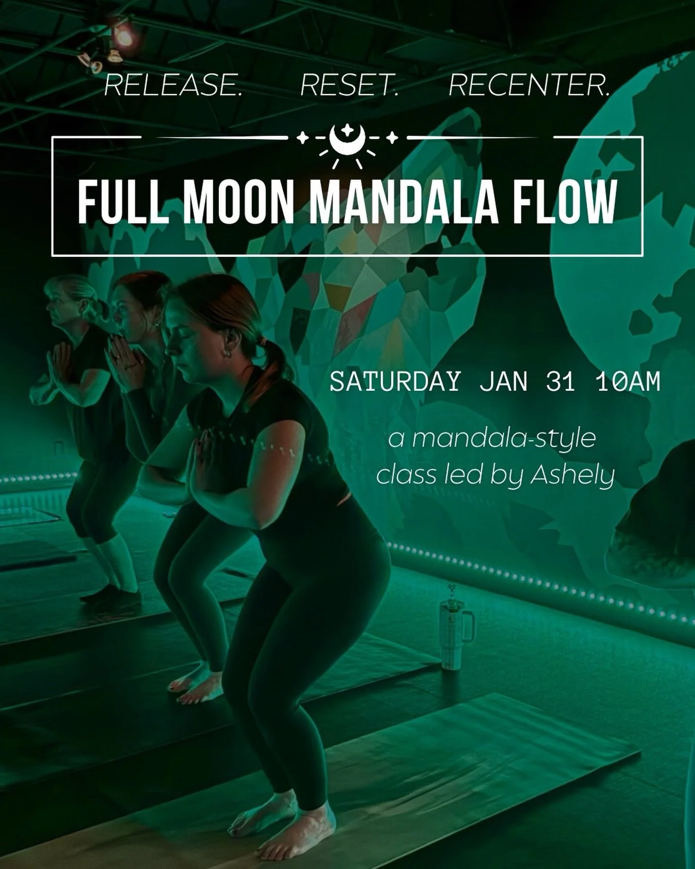Flow into the full moon 🌕💫

Join us Saturday, January 31 at 10AM, for an All Levels Mandala style 360&deg; flow focused on release, reflection, and creating space for what&rsquo;s next 🙏

Snag your spot in the link in bio 📲
