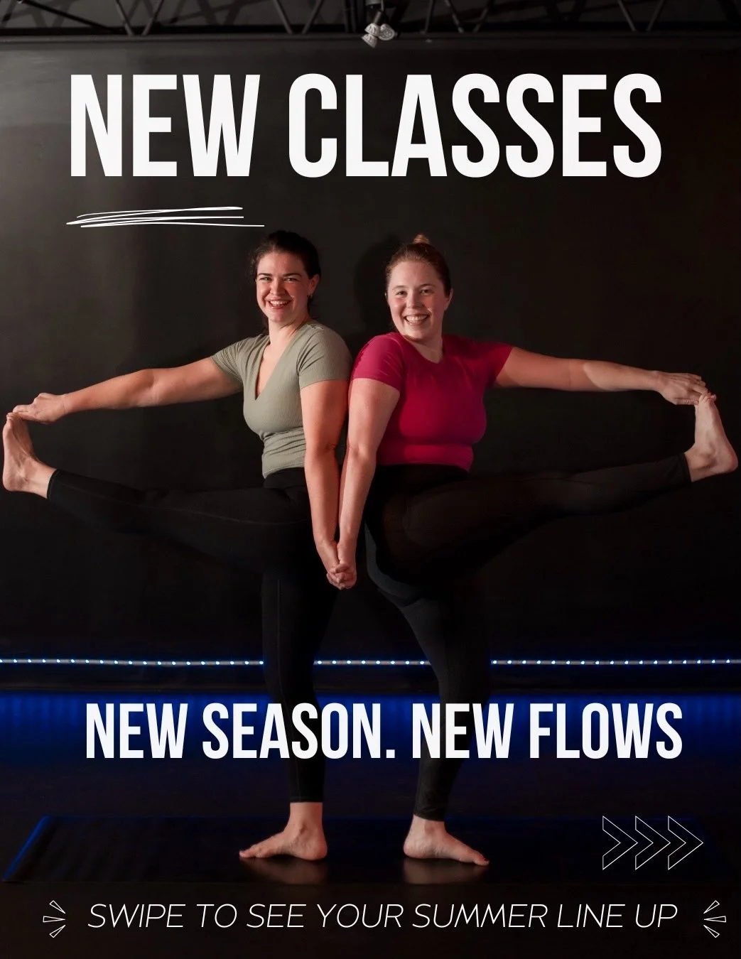 Summer is officially here and your new class line-up just dropped 😎➡️

Excited to offer three new classes all summer long led by @maryrunsyoga! Give them a try and let us know what you think! 

Got questions? Send us a DM! Can&rsquo;t wait to flow w