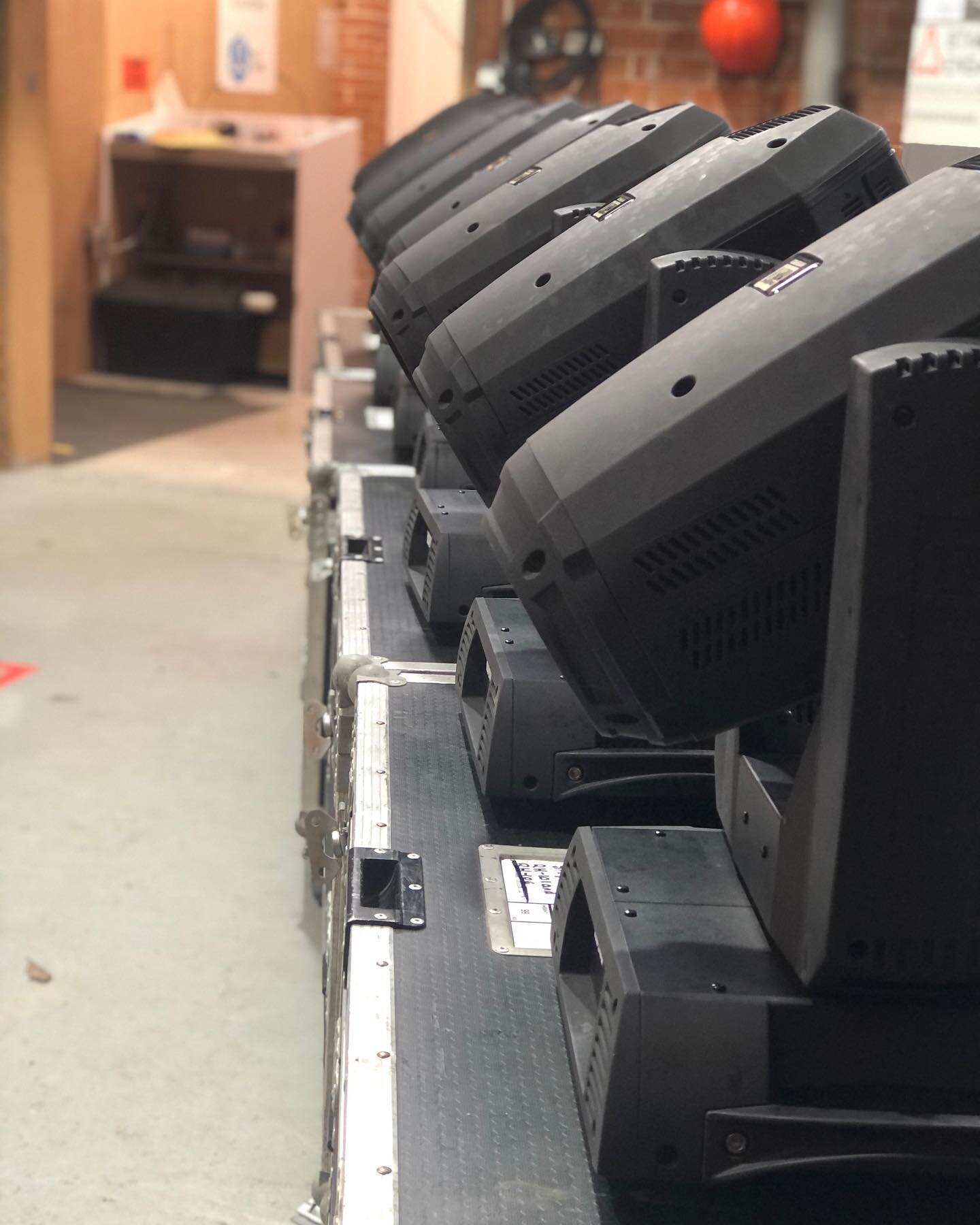 It&rsquo;s all about knowing the kit well. Here we have some of our @chauvet_pro RH1 moving lights having some TLC #movinglights #chauvet #rh1hybrid #stagelighting