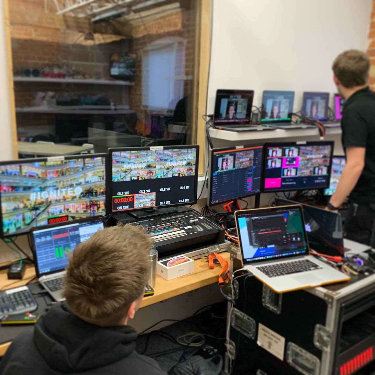 We are open at Stage Engage. Our team are setting up and ready to work on a number of online virtual events with remote presenters, live Q&amp;A, bespoke animated graphics and embedded content. This allows attendees to watch and interact with the eve