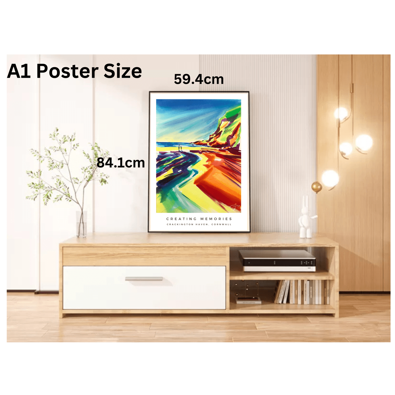 Beautiful Cornish Coastline paintings in High Quality Art Poster
