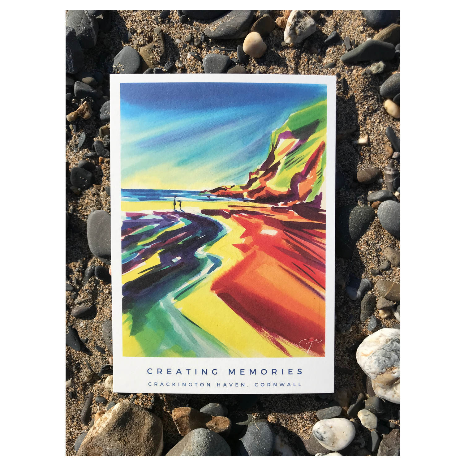 Vibrant, bold Cornish beach paintings by UK Artist Suzanne Field