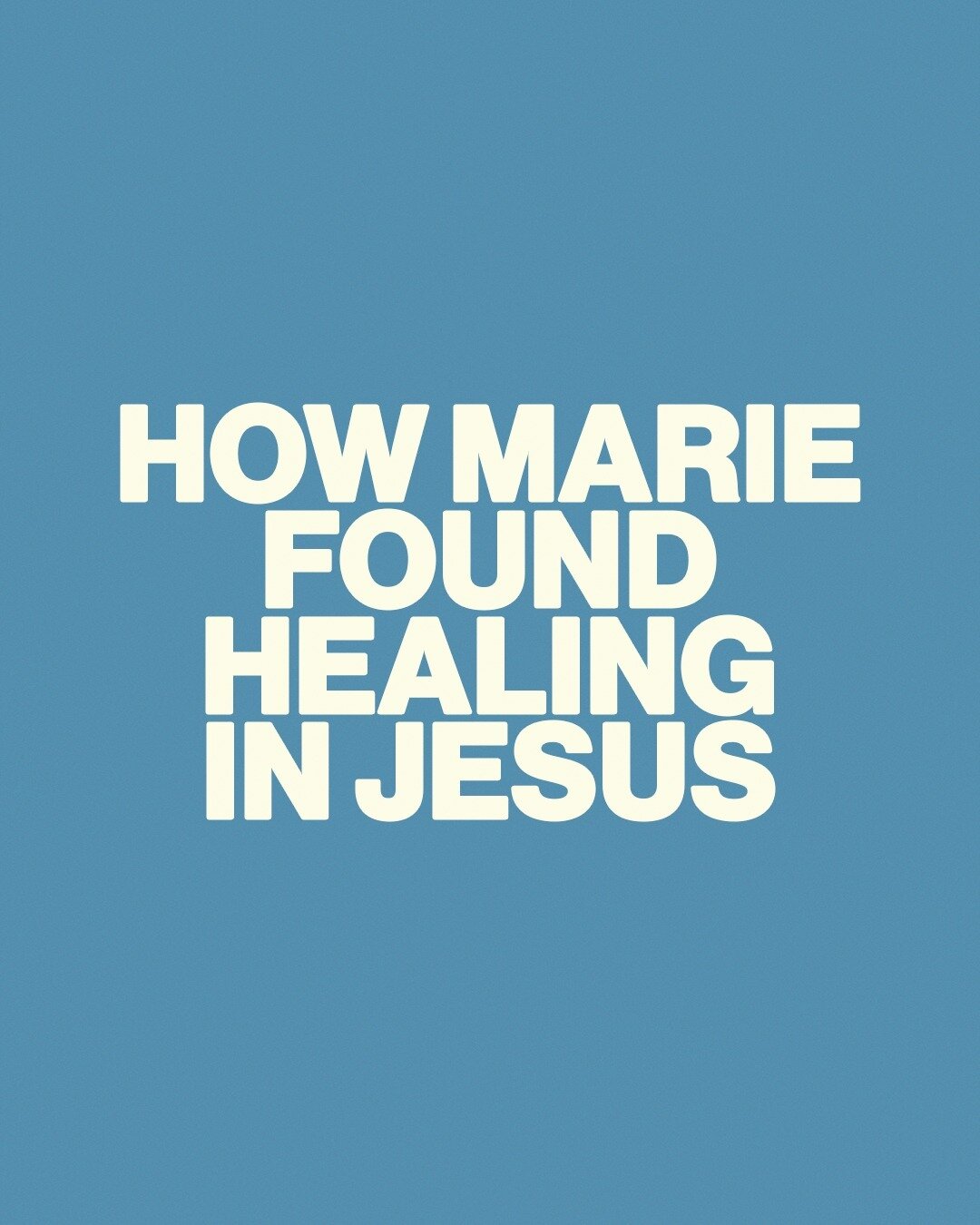 HOW MARIE FOUND HEALING IN JESUS
ㅤ
#jesus #faith #godslove