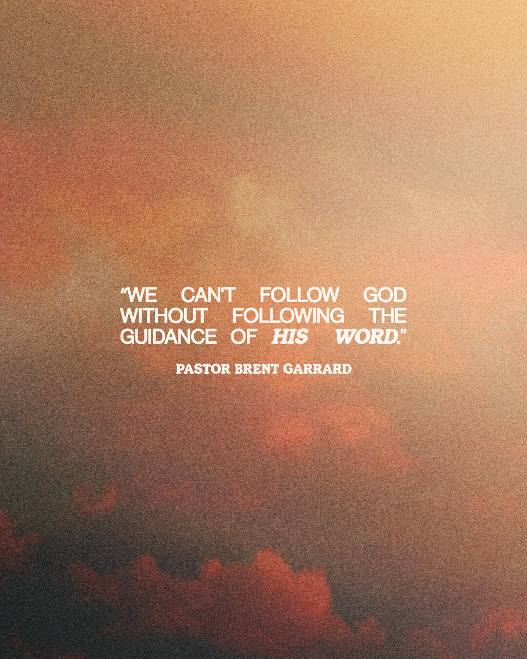 We can't follow God without following the guidance of His Word. #godsword #godswordistruth #godswords