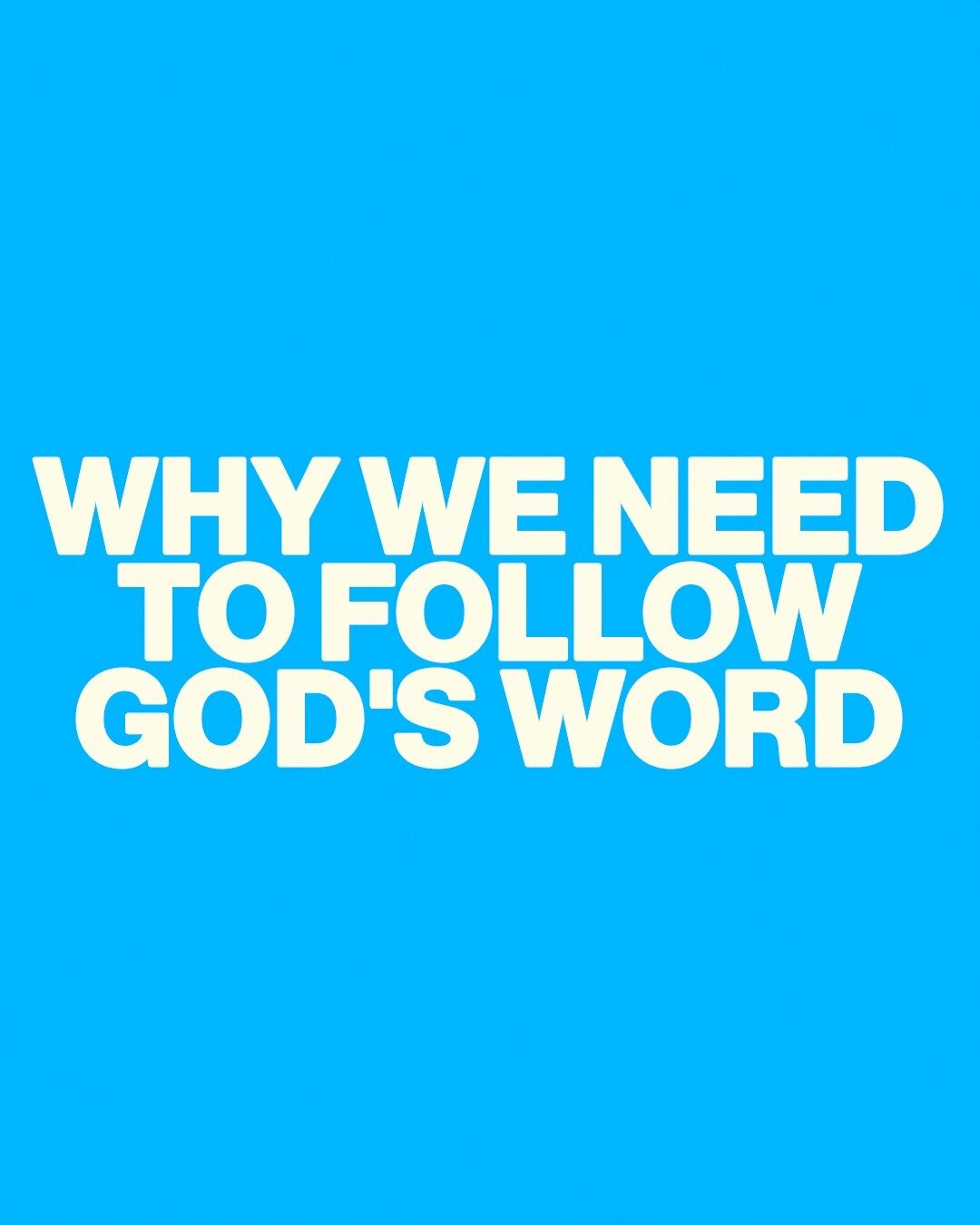 WHY WE NEED TO FOLLOW GOD'S WORD
ㅤ
#godsword #godswordistruth #godswords