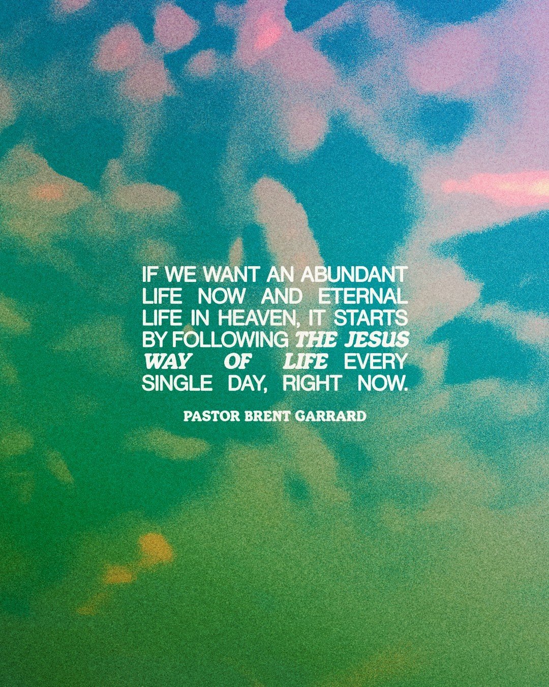 If we want an abundant life now and eternal life in heaven, it starts by following the Jesus way of life every single day, right now. #christianity #followingjesus #eternity