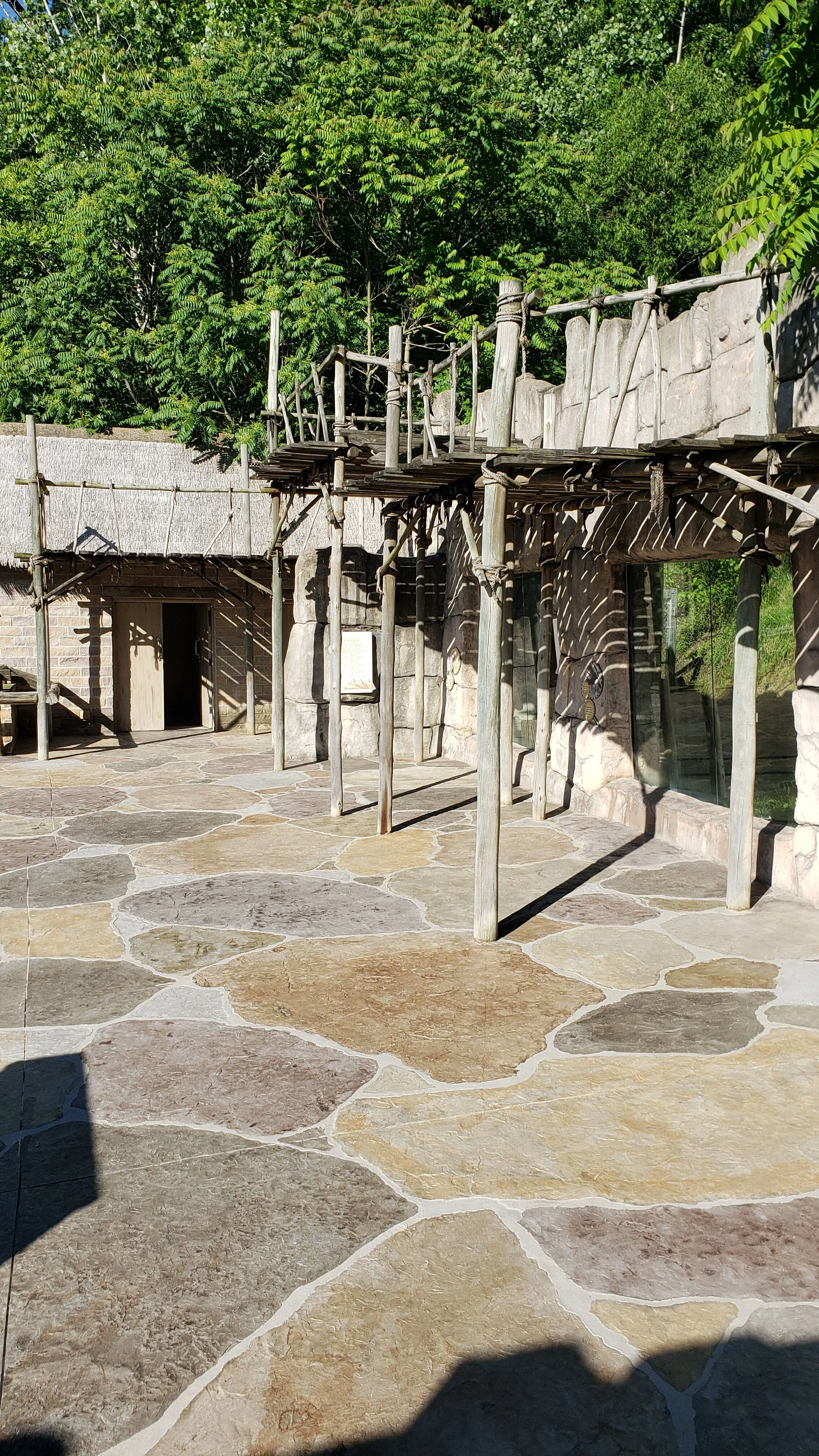 outdoor concrete flooring with a unique design