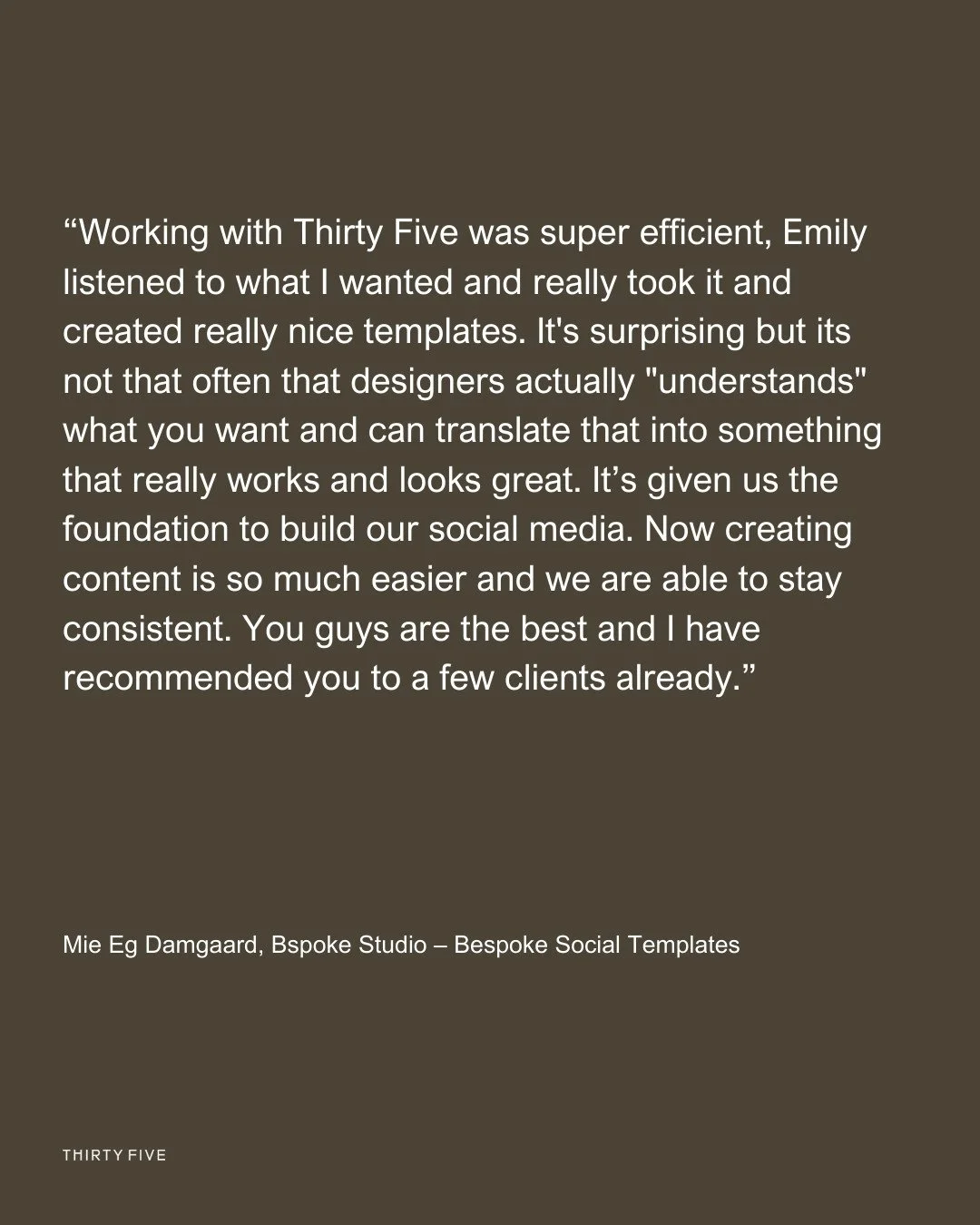 We&rsquo;re not biased&hellip; but @bspokestudio bespoke templates are some of our favourites we&rsquo;ve ever created.⁠
⁠
When Mie reached out, she had a strong sense of her brand but needed support turning that vision into a set of polished, easy-t