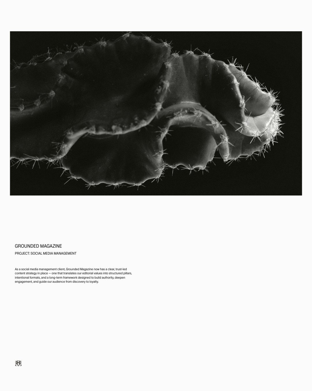 Before we manage your social media, we build the strategy beneath it.⁠
⁠
Every client we partner with is first anchored in a sales-psychology-backed content strategy &mdash; one that understands how your audience perceives value, builds trust, and mo