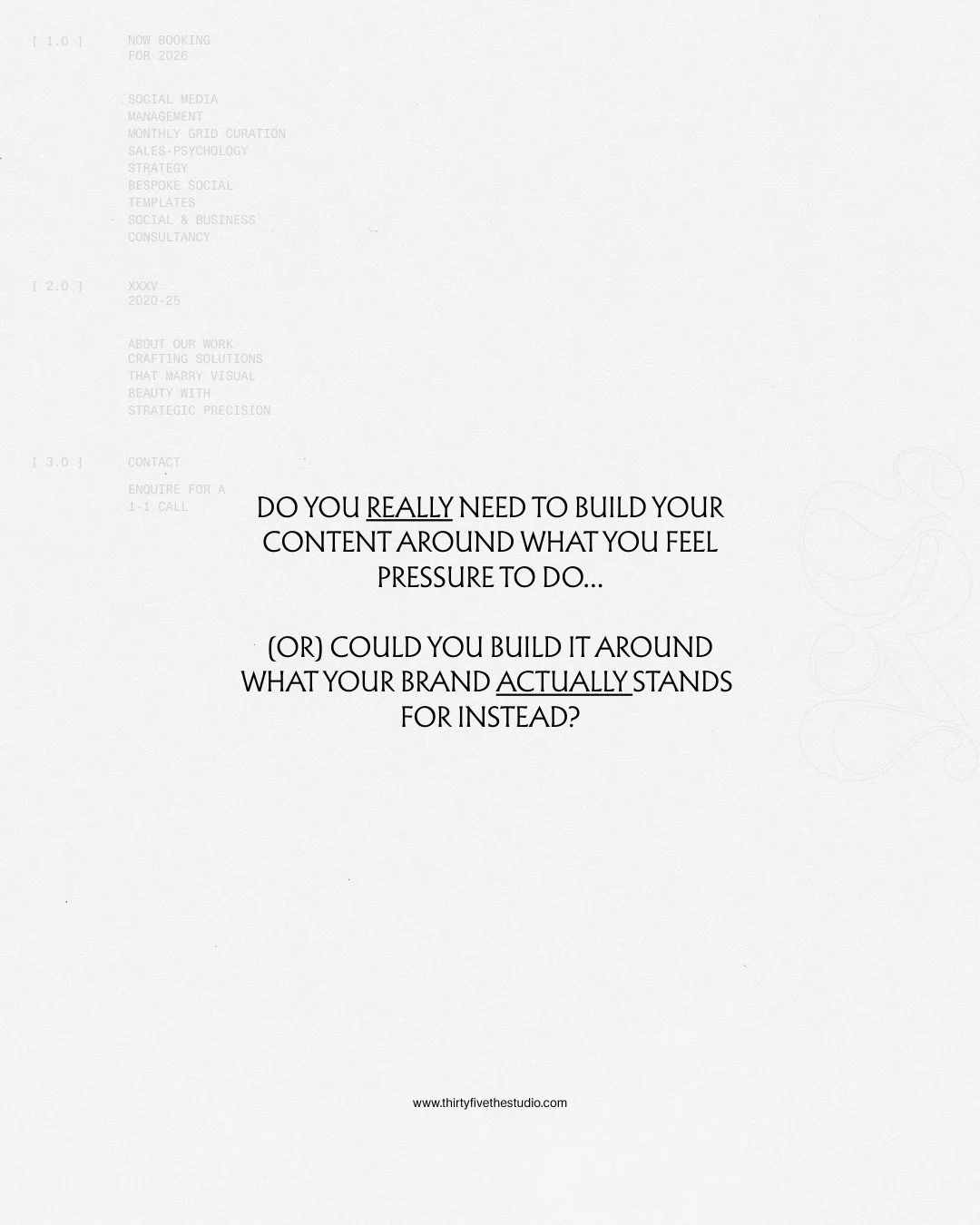 Do you use trends to create attention? ⁠
⁠
And if so, do you get the attention, but no demand or sales for your product? ⁠
⁠
For established, design-led brands, the challenge isn&rsquo;t creativity, it&rsquo;s direction. You can post consistently, ex