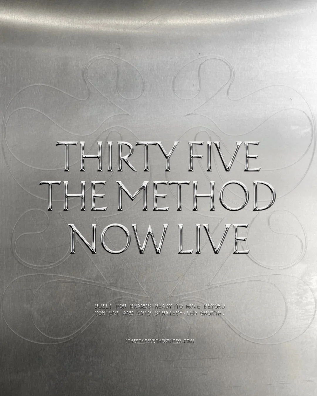 The Thirty Five Method is now live 🪩⁠
⁠
This is for brands who have reached the point where social media needs to do more than simply support consistency. It needs to reflect the level of the brand, connect with the right audience, and contribute to