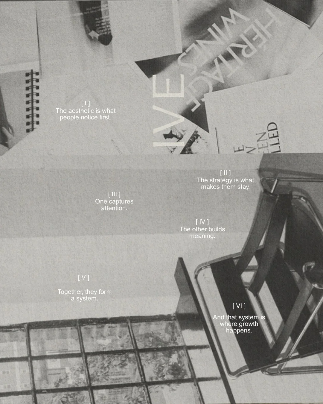 For the brands we work with, aesthetics isn't optional.⁠
⁠
They are often the reason someone stops, notices, and feels drawn in in the first place. But on their own, they are not what sustains attention, builds trust, or leads to a decision.⁠
⁠
That 