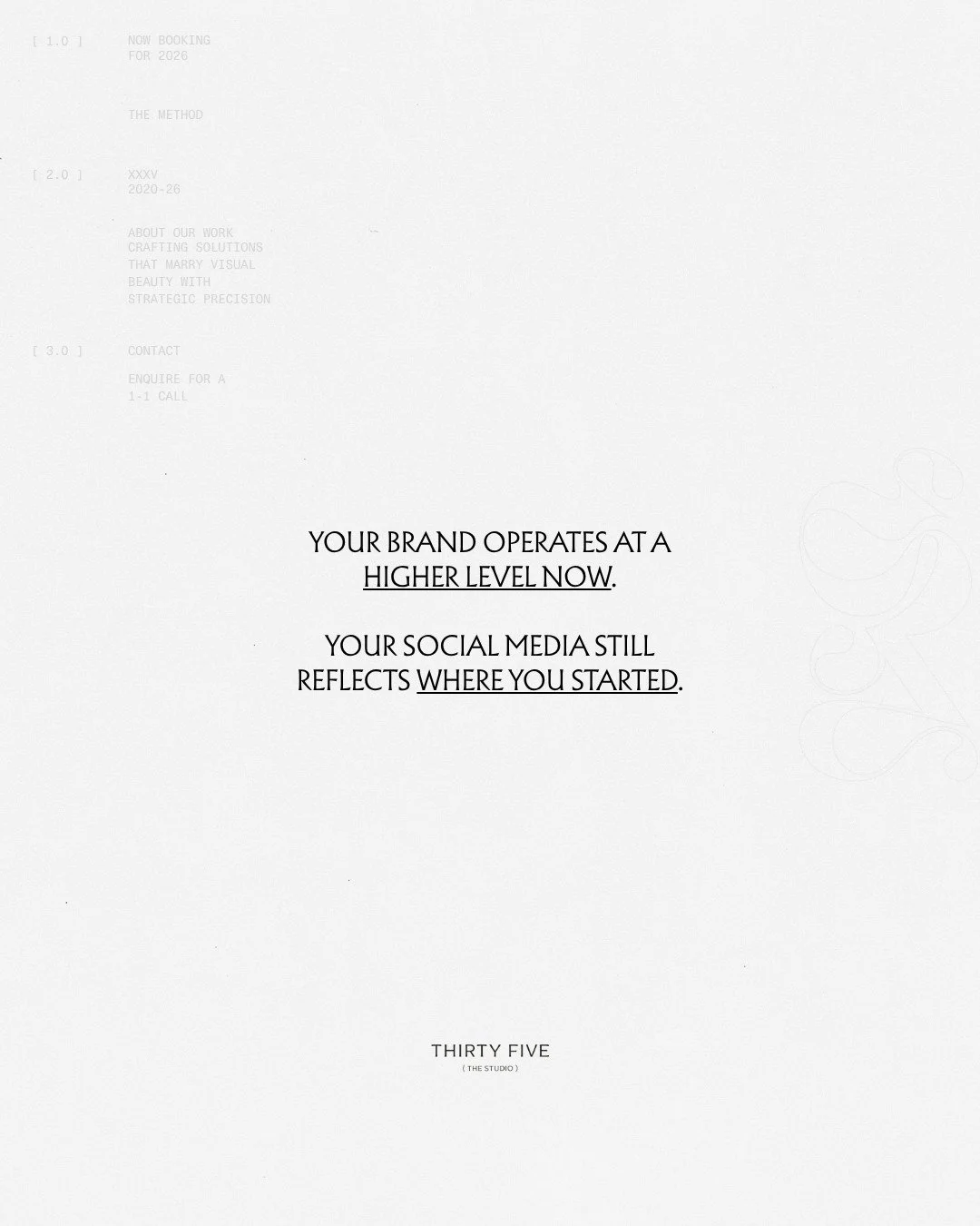 Have you outgrown your brand online?⁠
⁠
It&rsquo;s a bit like wearing an outfit that used to fit you perfectly.⁠
⁠
At the time, it worked. It felt right, it represented you, it made sense for where you were. But over time, your taste changes, your st