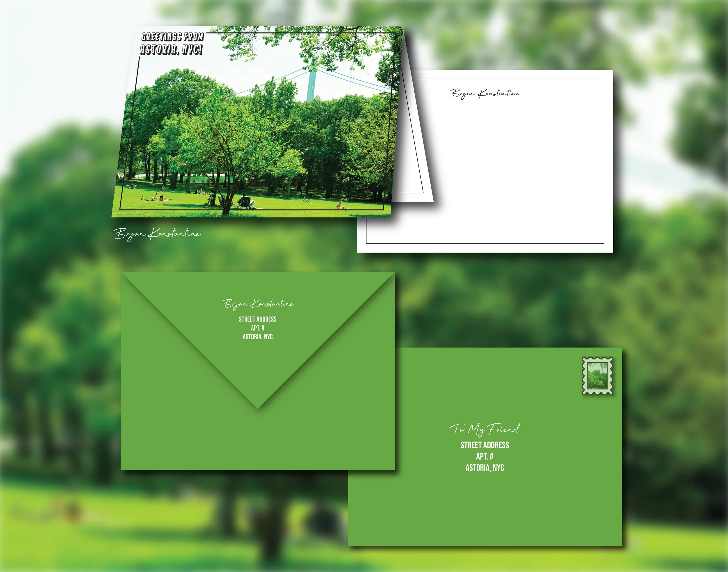 Folded Notecard | Matching Envelope