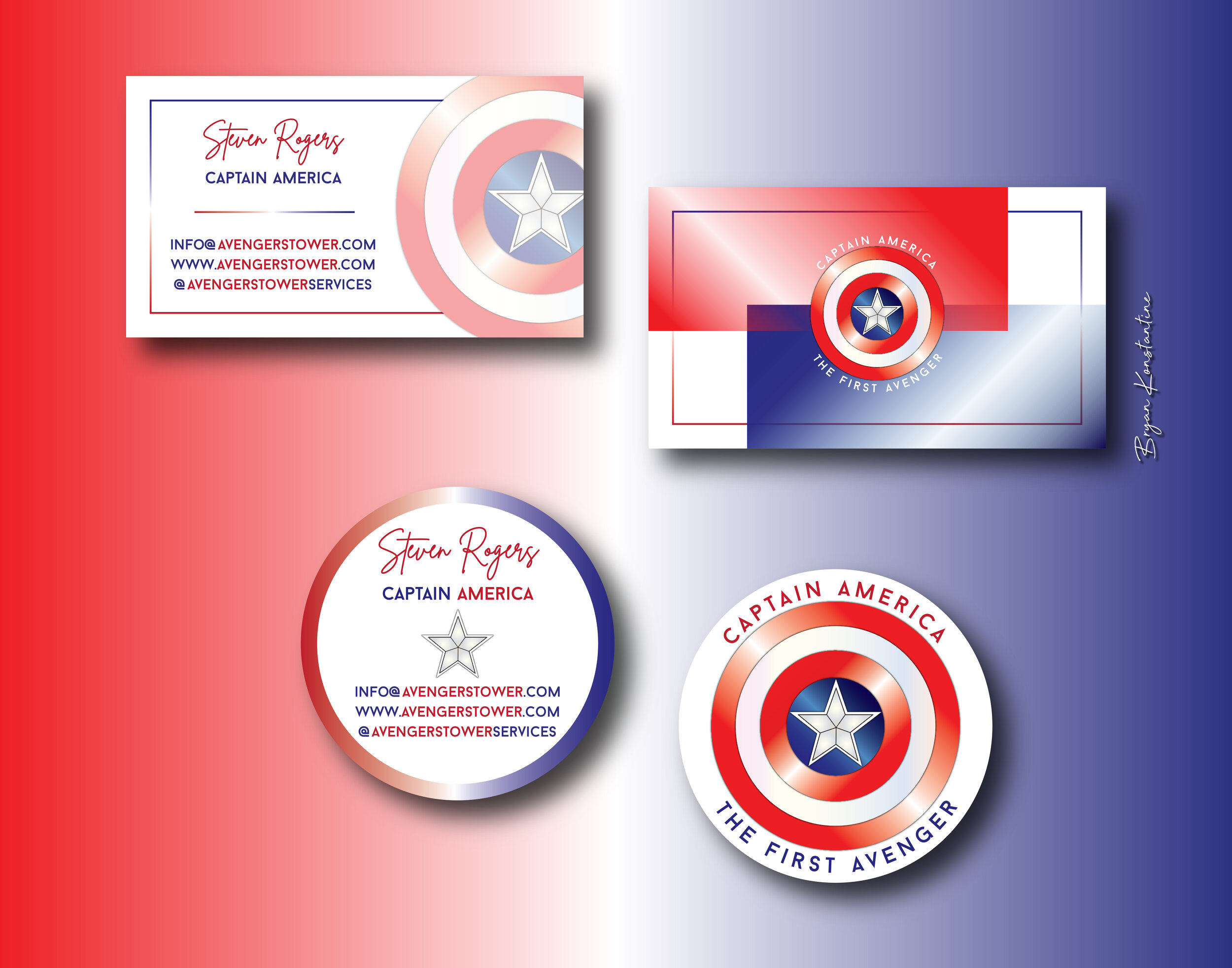 Business Cards | U.S. Size & Round Versions