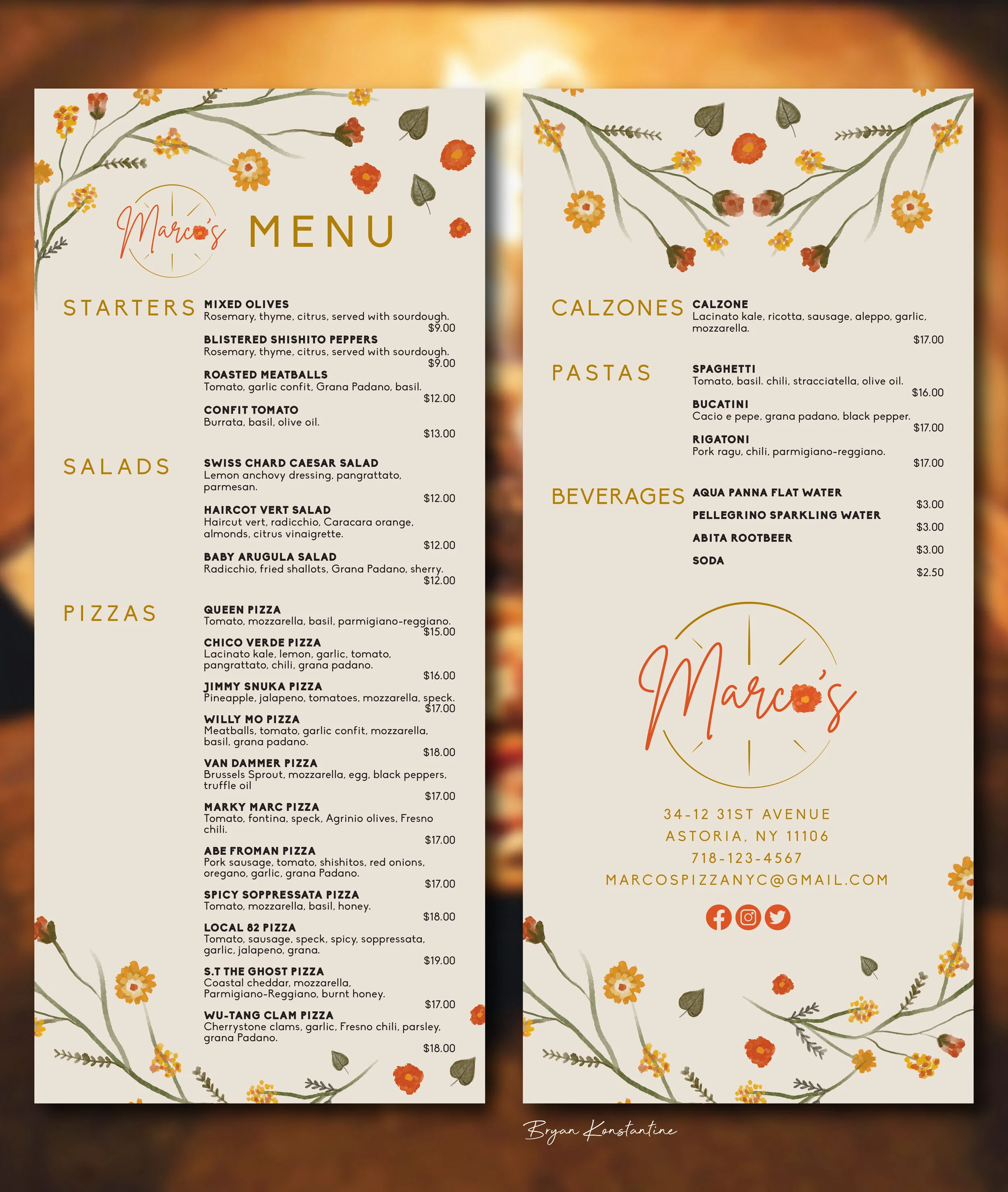 Double-Sided Main Menu