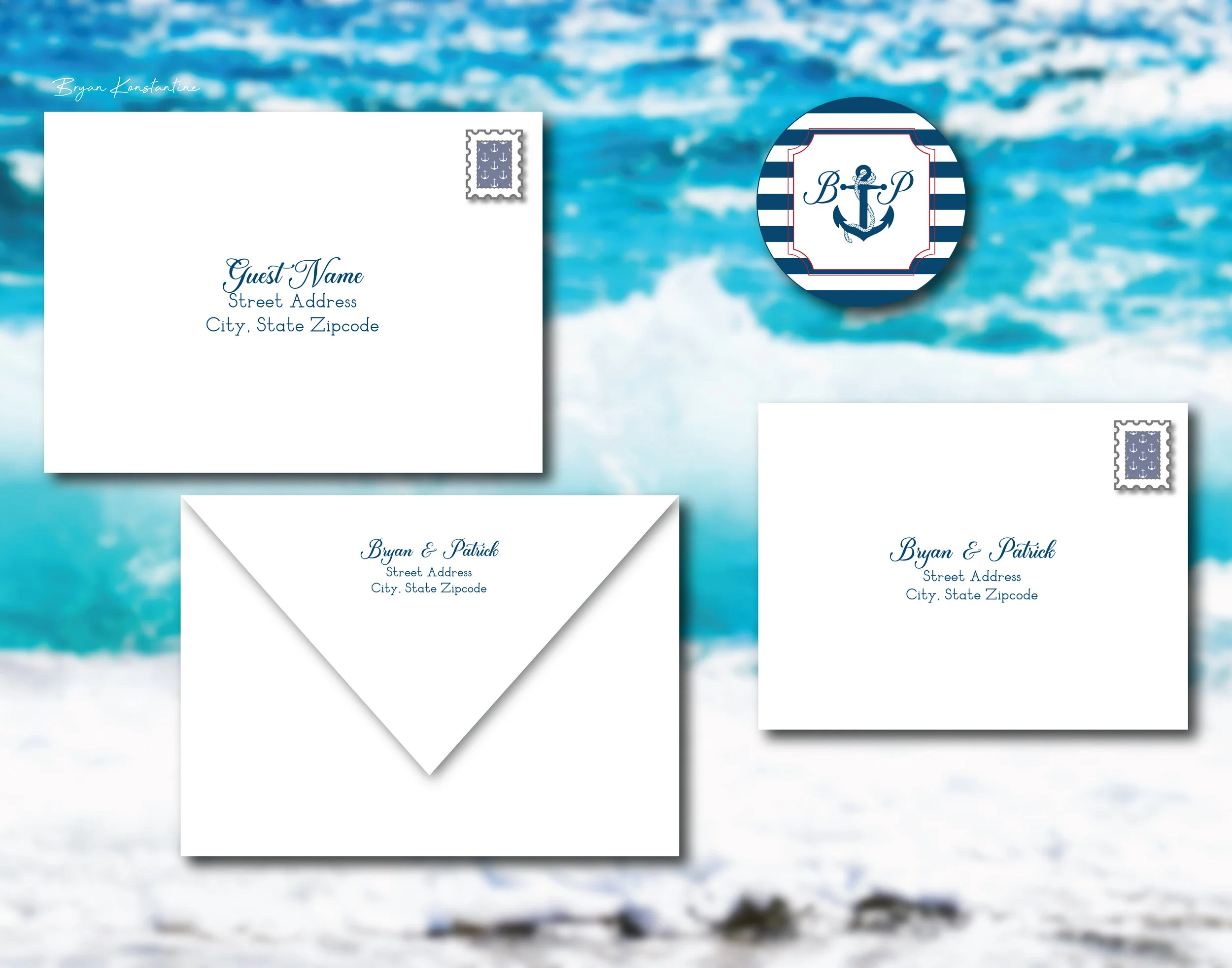 A7 Main Envelope | A6 Reply Envelope | Circle Label