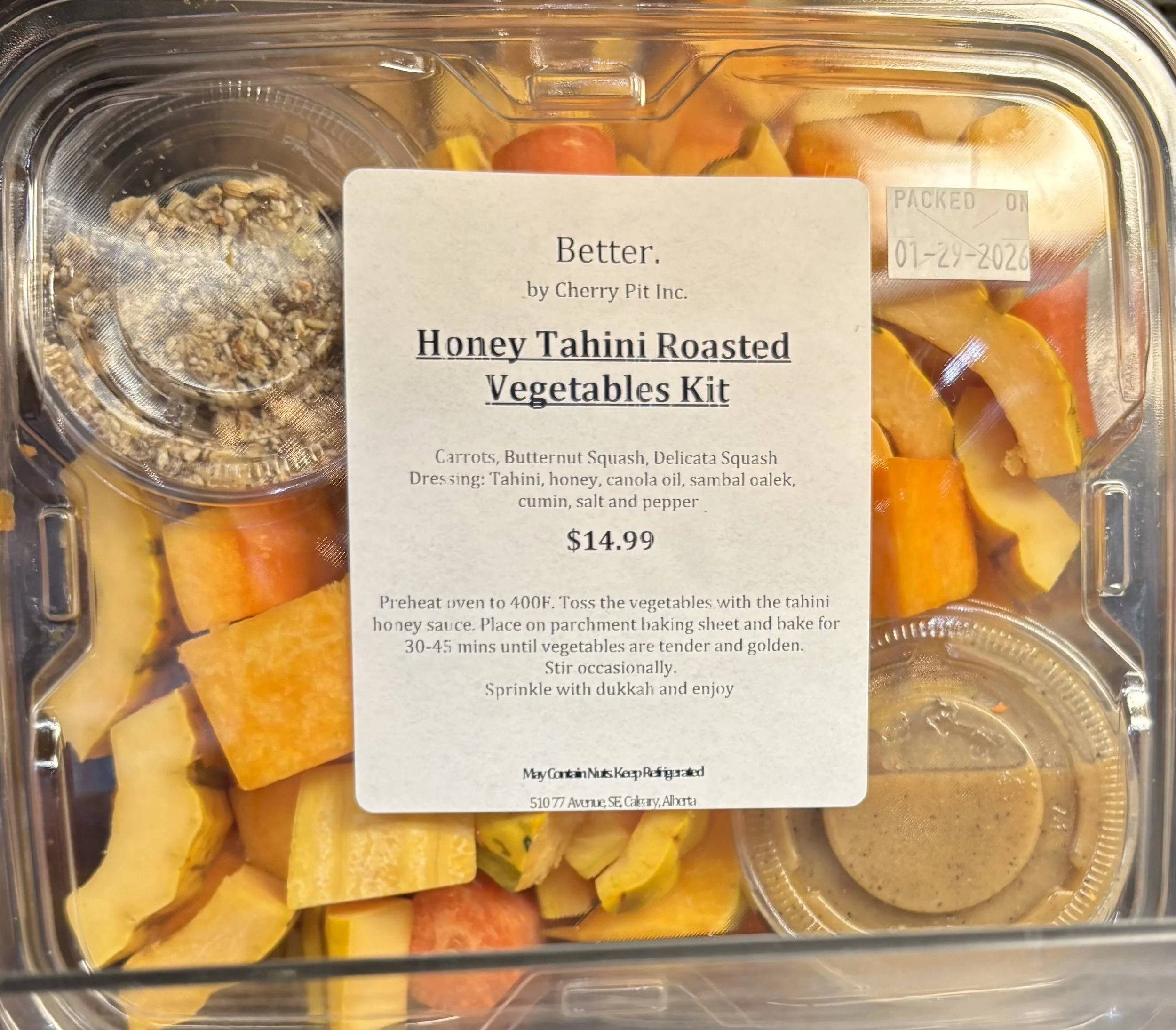 Honey Tahini Roasted Vegetables Kit
