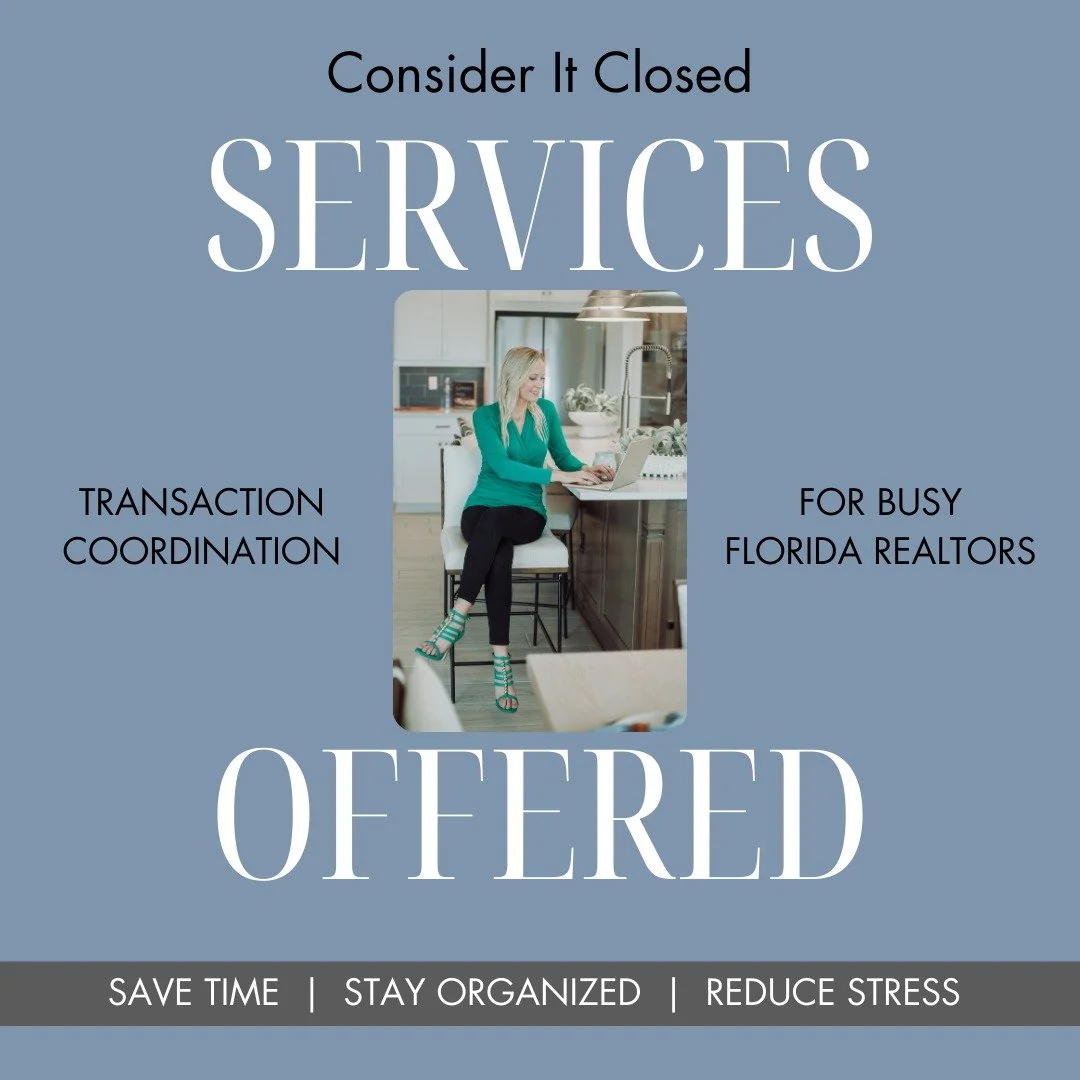 Top-producing agents don&rsquo;t try to do everything themselves &mdash; they build the right support around them.

At Consider It Closed, our team helps Florida real estate agents keep their transactions organized, compliant, and moving forward from