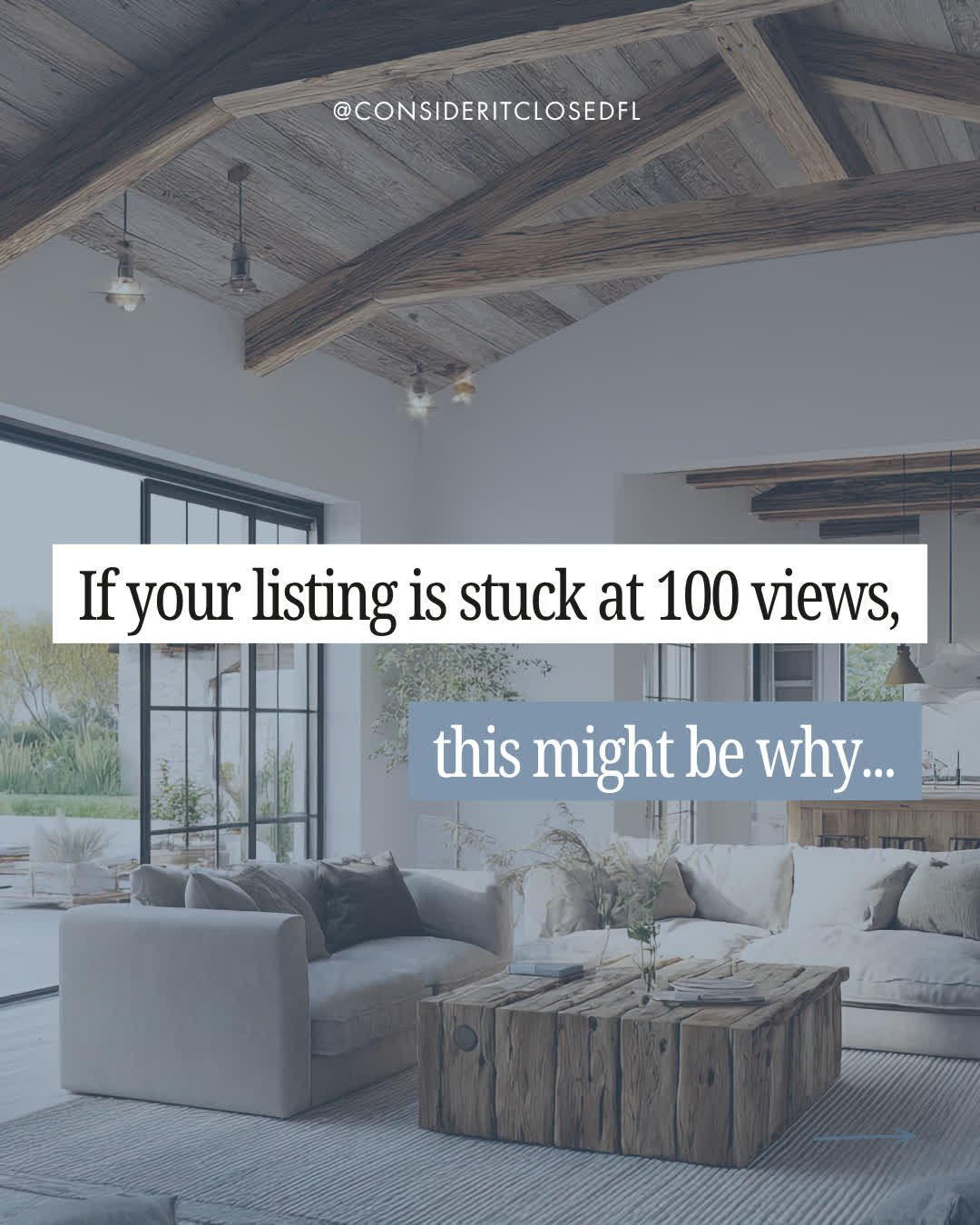 If your listing views are down, don't blame the market just yet.

Most of the time, it's not demand&hellip; it's details.

Photos that don't stop the scroll.
Timing that misses the window.
Listings that quietly sit instead of staying visible.

These 