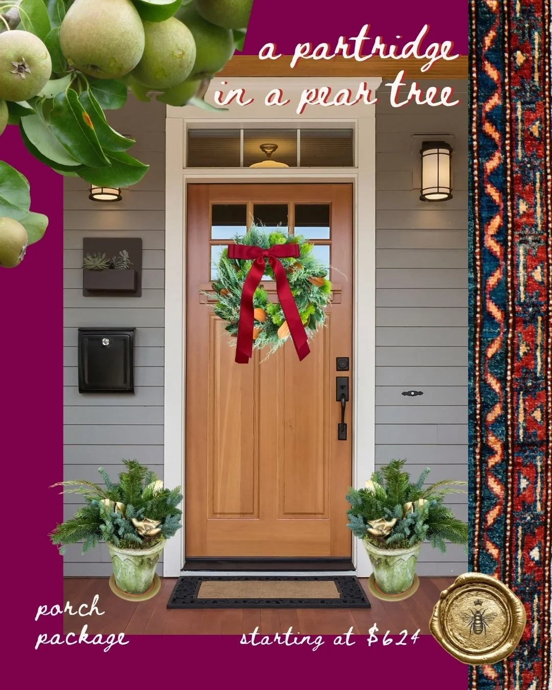 A Partridge in a Pear Tree: Custom Porch Package